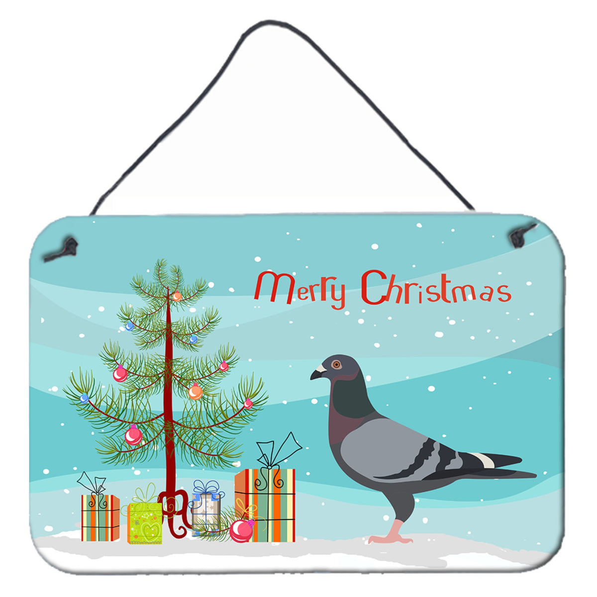 'Caroline'S Treasures Racing Pigeon Christmas Metal Print, 8'''' X 12''''''