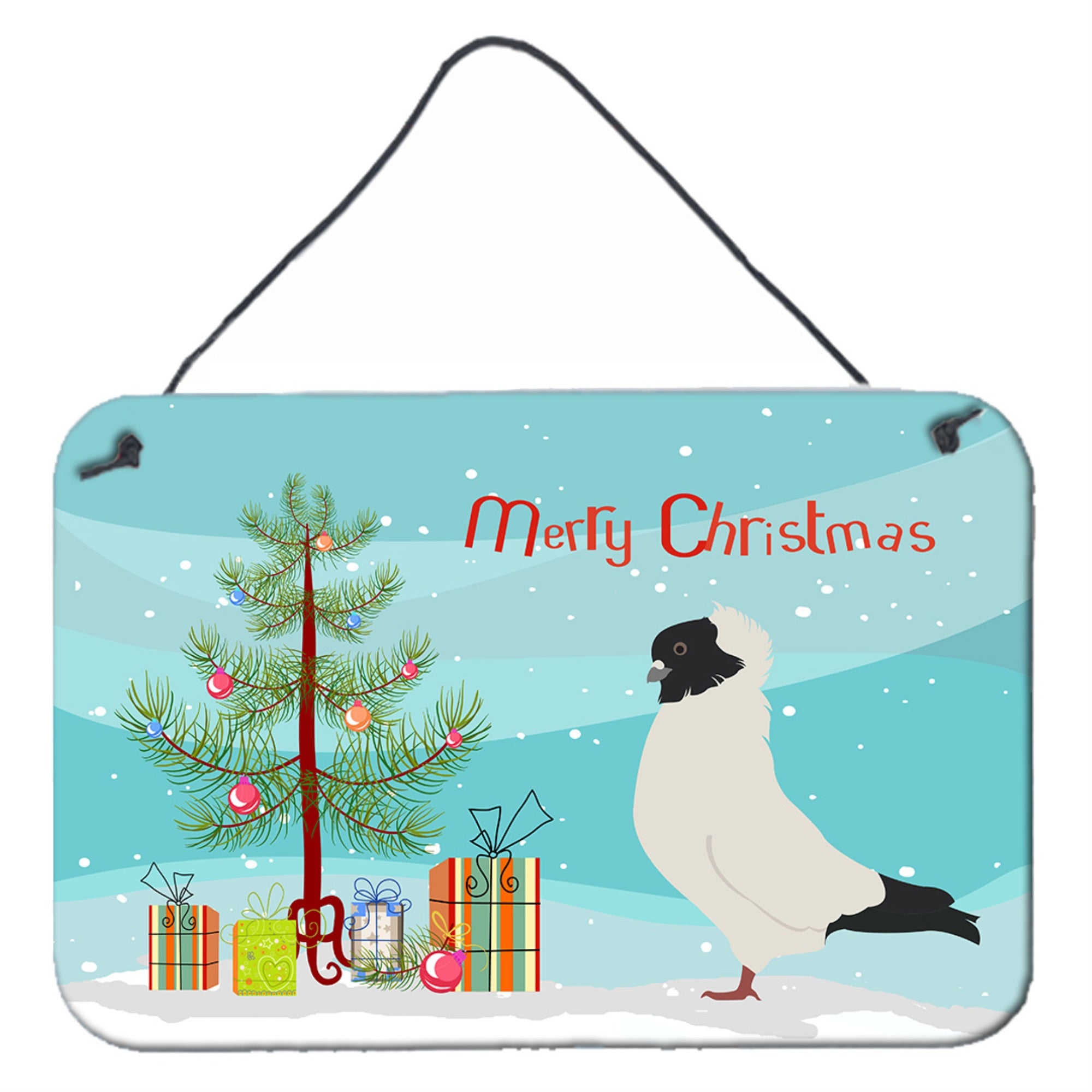 'Caroline'S Treasures Nun Pigeon Christmas Metal Print, 8'''' X 12'''', Multicolor''