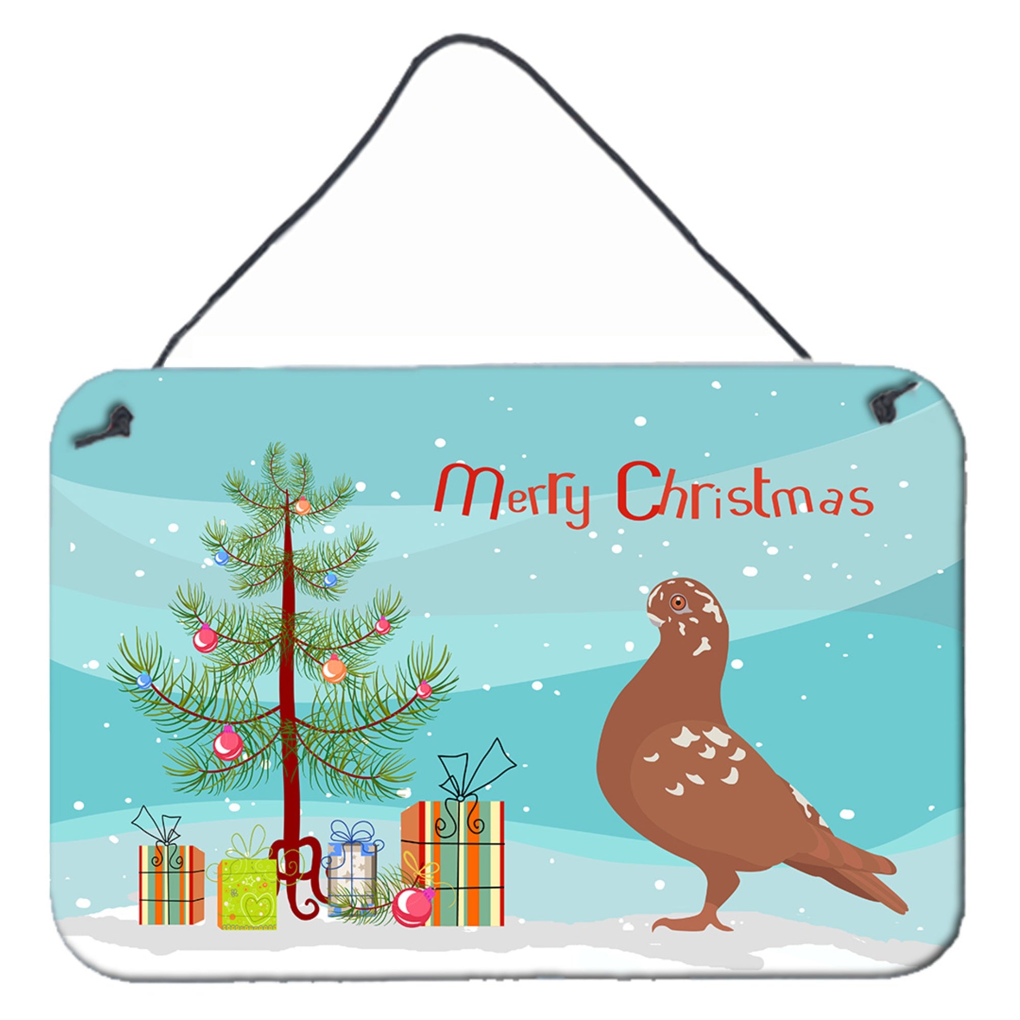 'Caroline'S Treasures African Owl Pigeon Christmas Metal Print, 8'''' X 12''''''