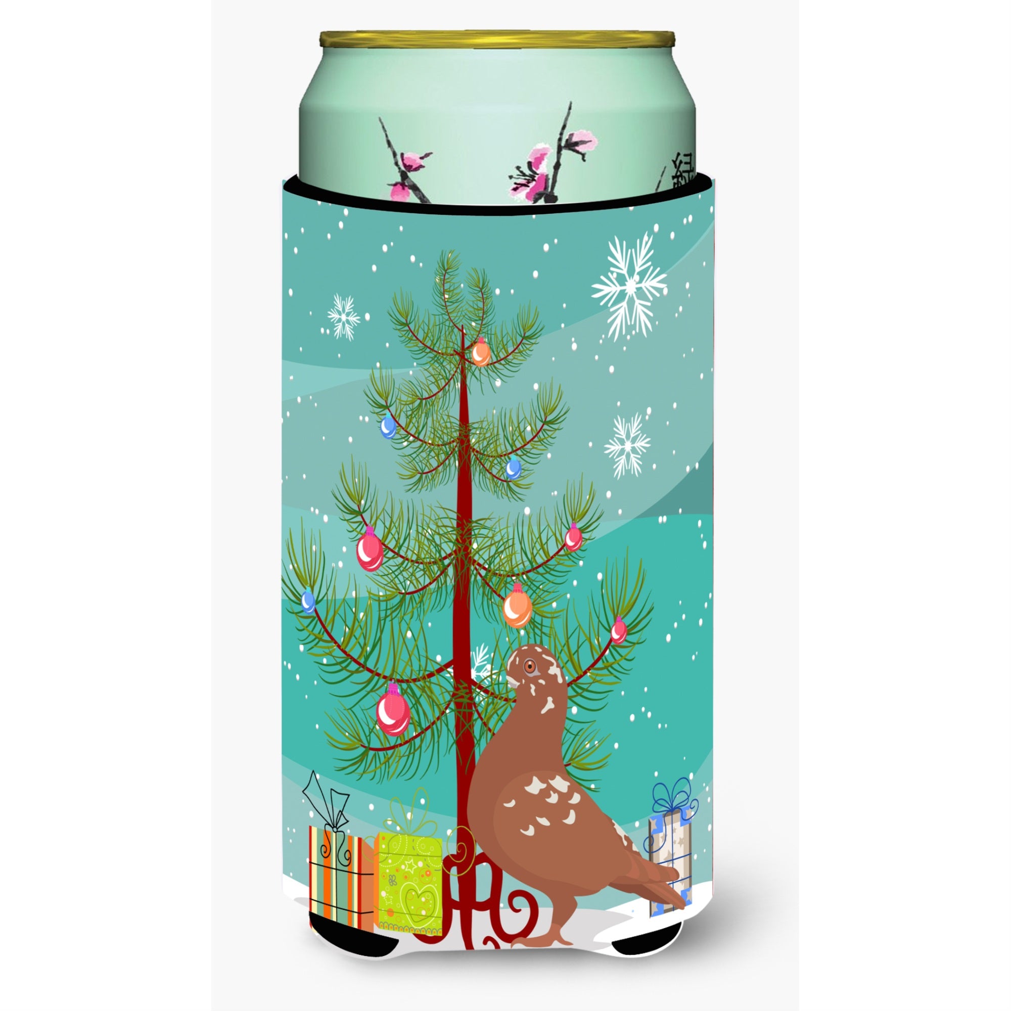 'Caroline'S Treasures African Owl Pigeon Christmas Decorative Can Hugger, Tall, Multicolor''