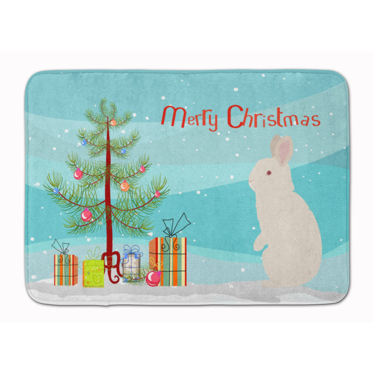 'Caroline'S Treasures New Zealand White Rabbit Christmas Floor Mat, 19'''' X 27'''', Multicolor''