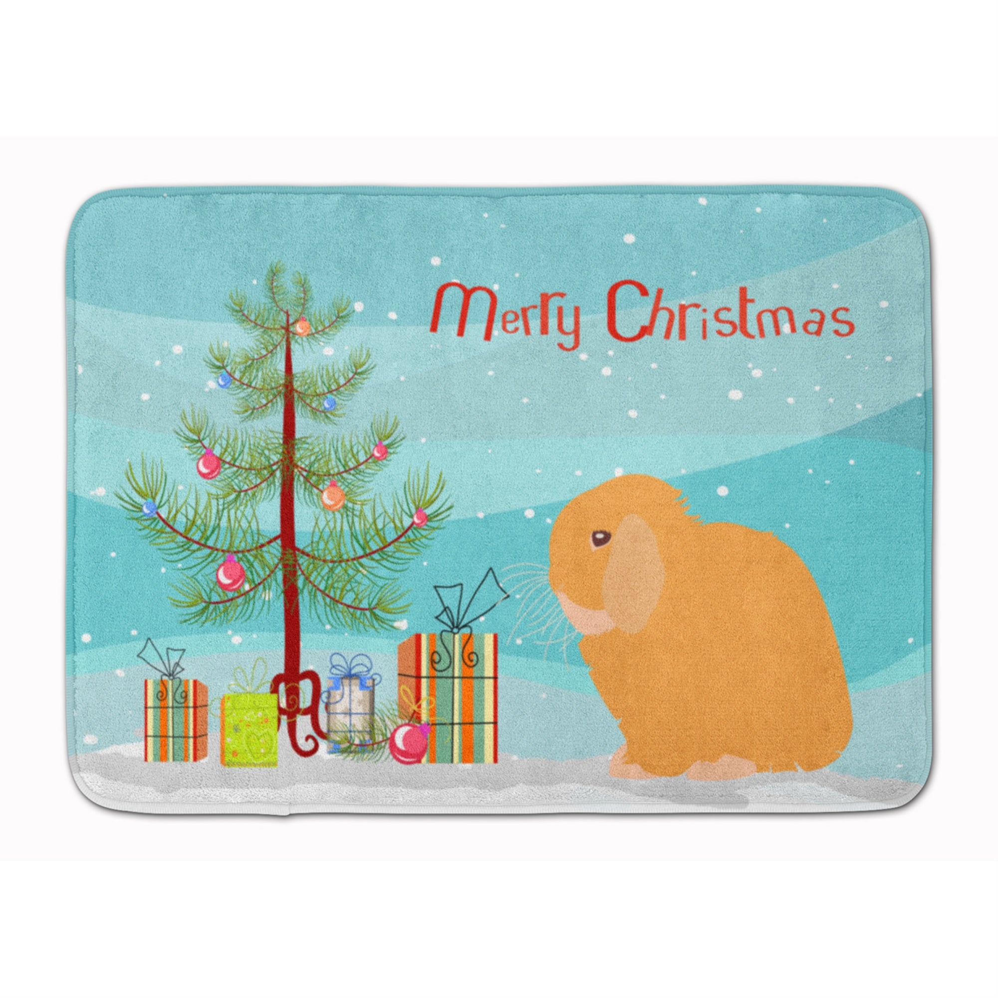 'Caroline'S Treasures Holland Lop Rabbit Christmas Floor Mat, 19'''' X 27'''', Multicolor''