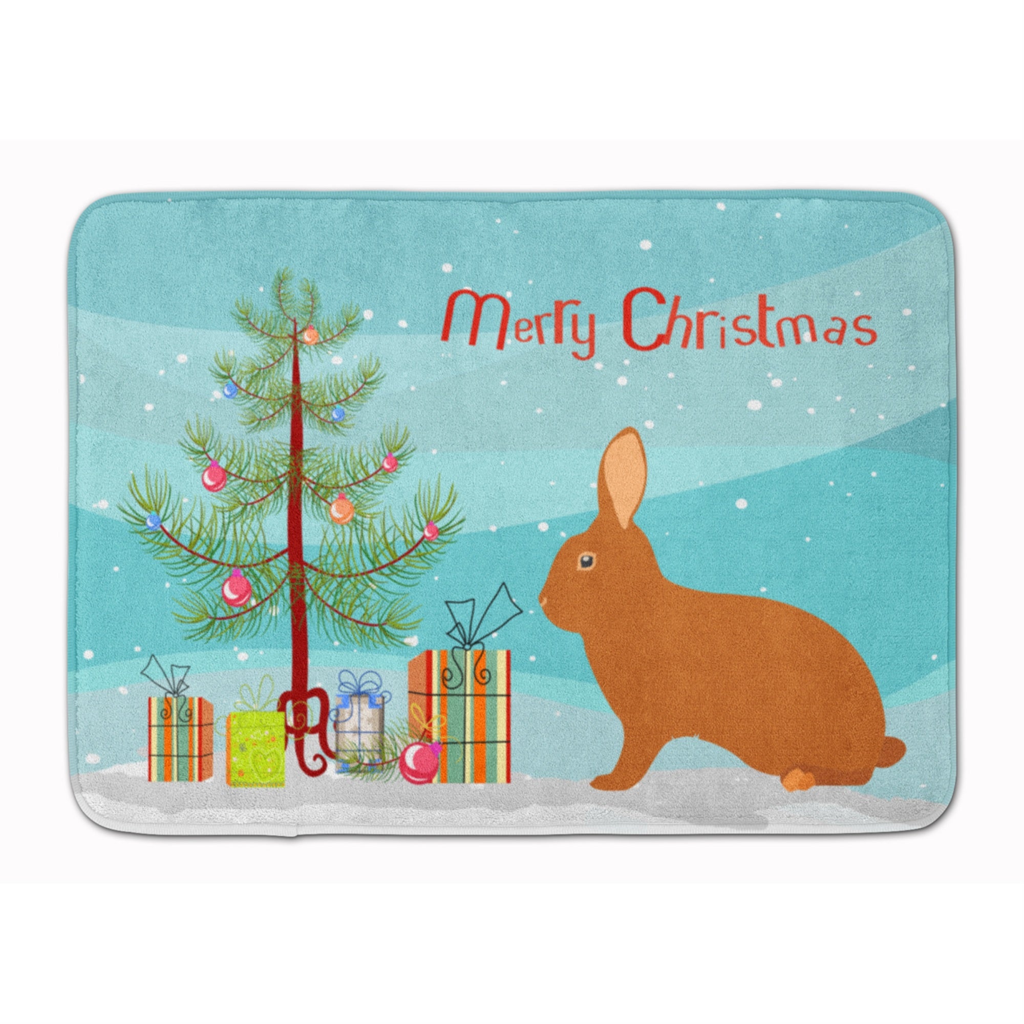 'Caroline'S Treasures Rex Rabbit Christmas Floor Mat, 19'''' X 27'''', Multicolor''