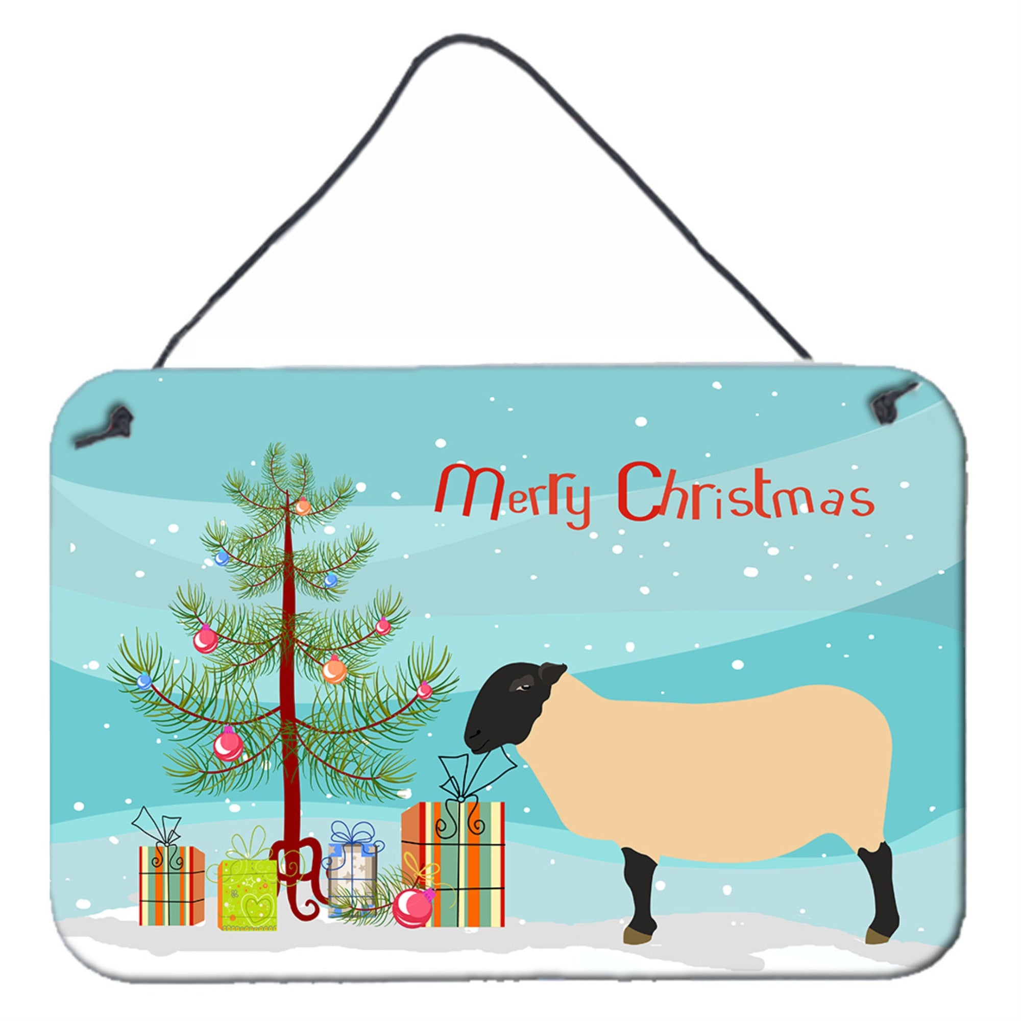 'Caroline'S Treasures Suffolk Sheep Christmas Metal Print, 8'''' X 12''''''