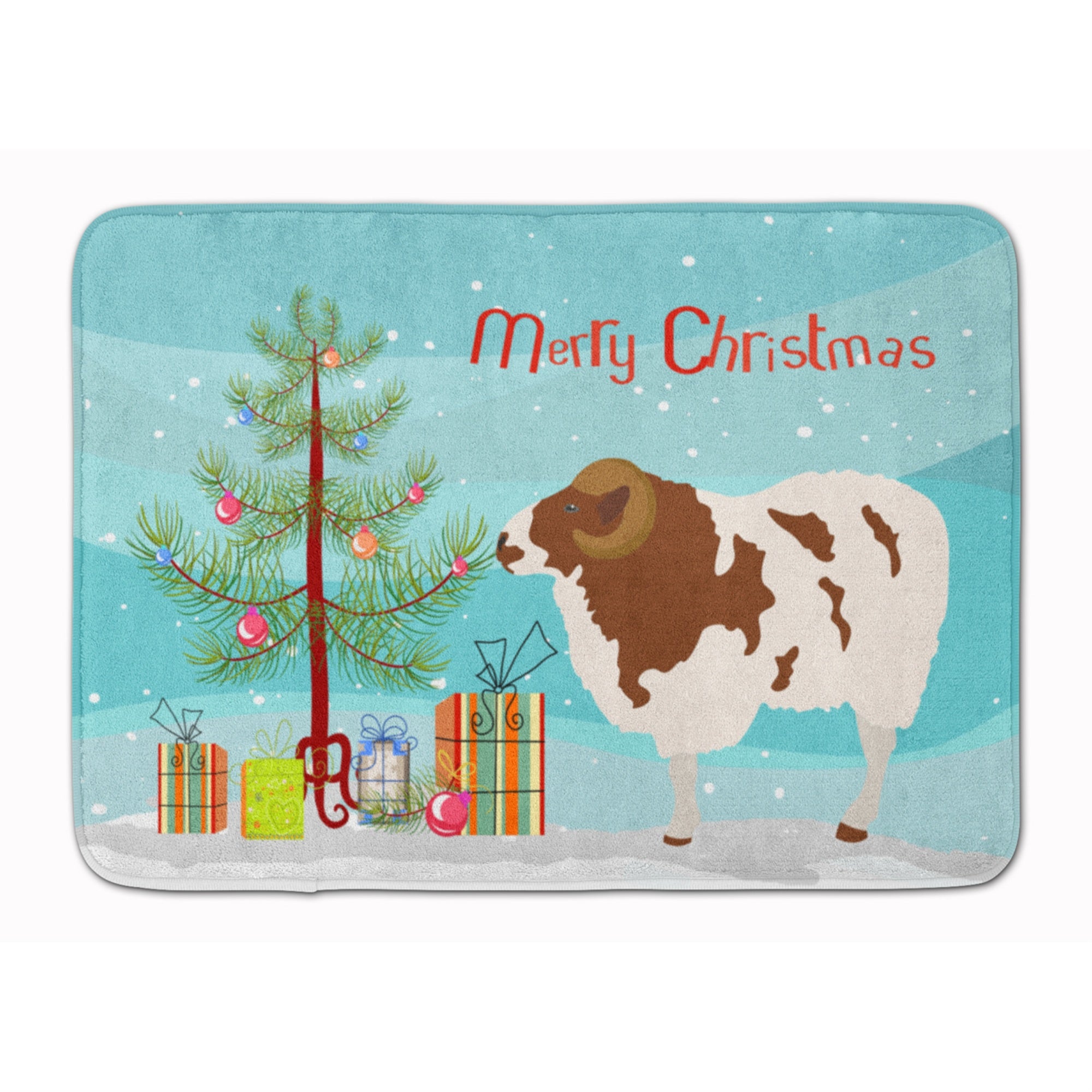 'Caroline'S Treasures Jacob Sheep Christmas Floor Mat, 19'''' X 27'''', Multicolor''