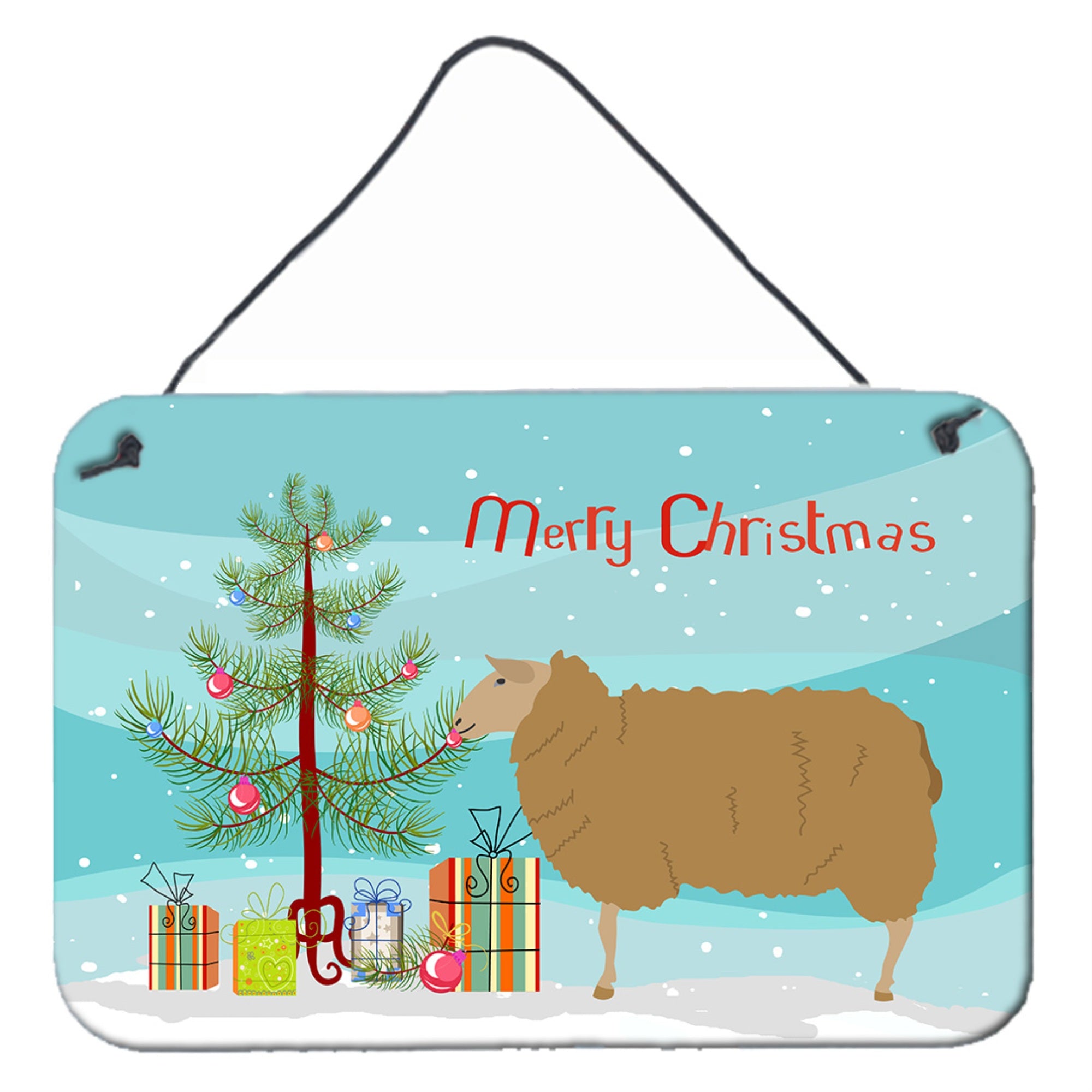 'Caroline'S Treasures East Friesian Sheep Christmas Metal Print, 8'''' X 12''''''