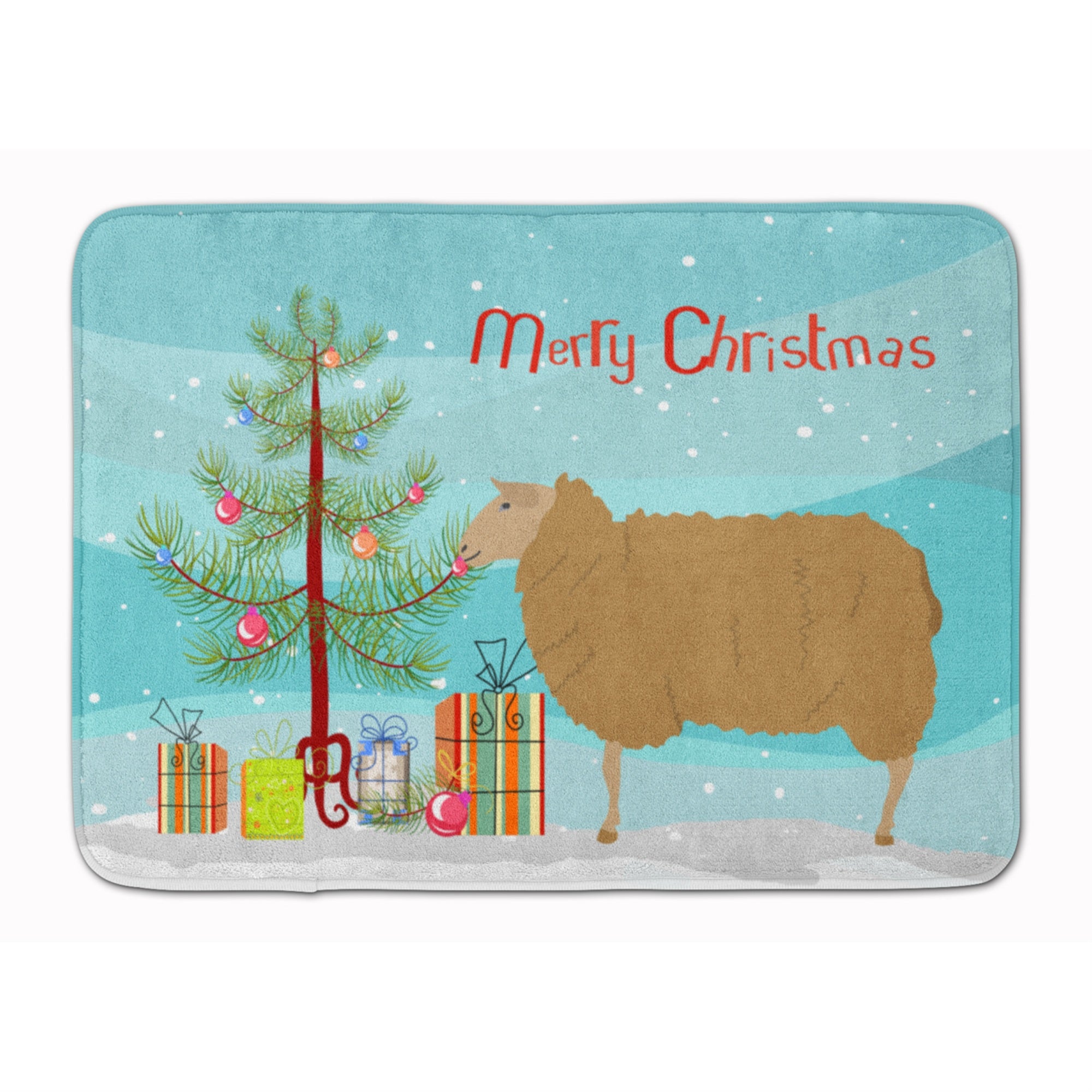 'Caroline'S Treasures East Friesian Sheep Christmas Floor Mat, 19'''' X 27'''', Multicolor''