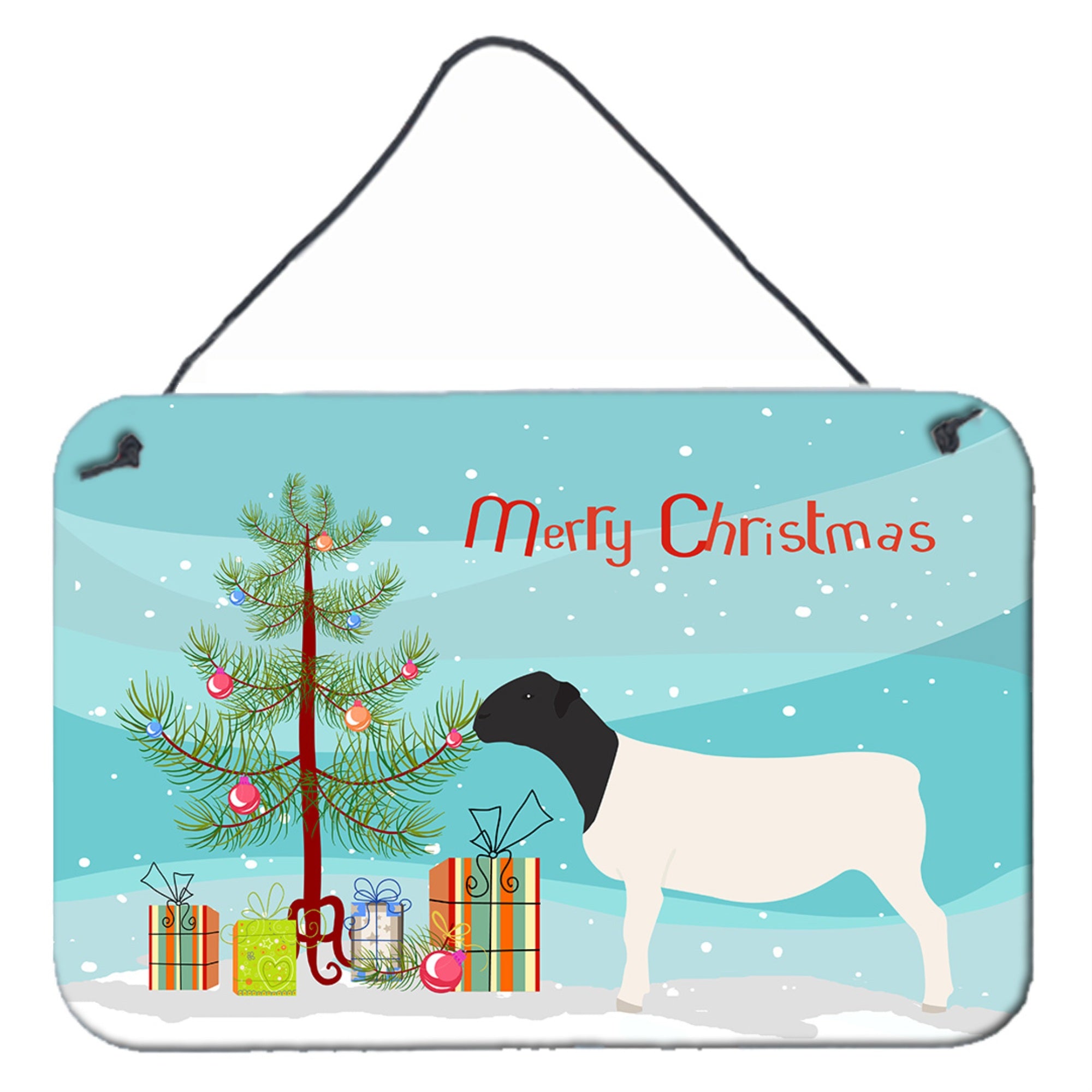 'Caroline'S Treasures Dorper Sheep Christmas Metal Print, 8'''' X 12'''', Multicolor''