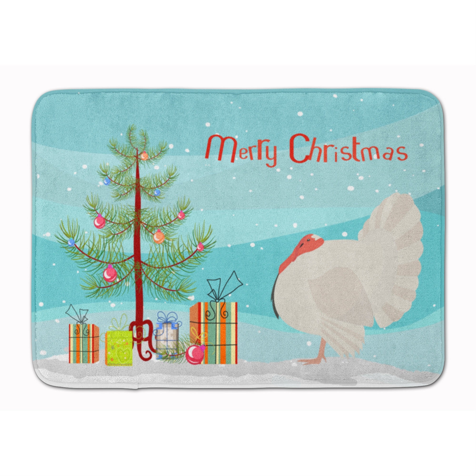 'Caroline'S Treasures White Holland Turkey Christmas Floor Mat, 19'''' X 27'''', Multicolor''