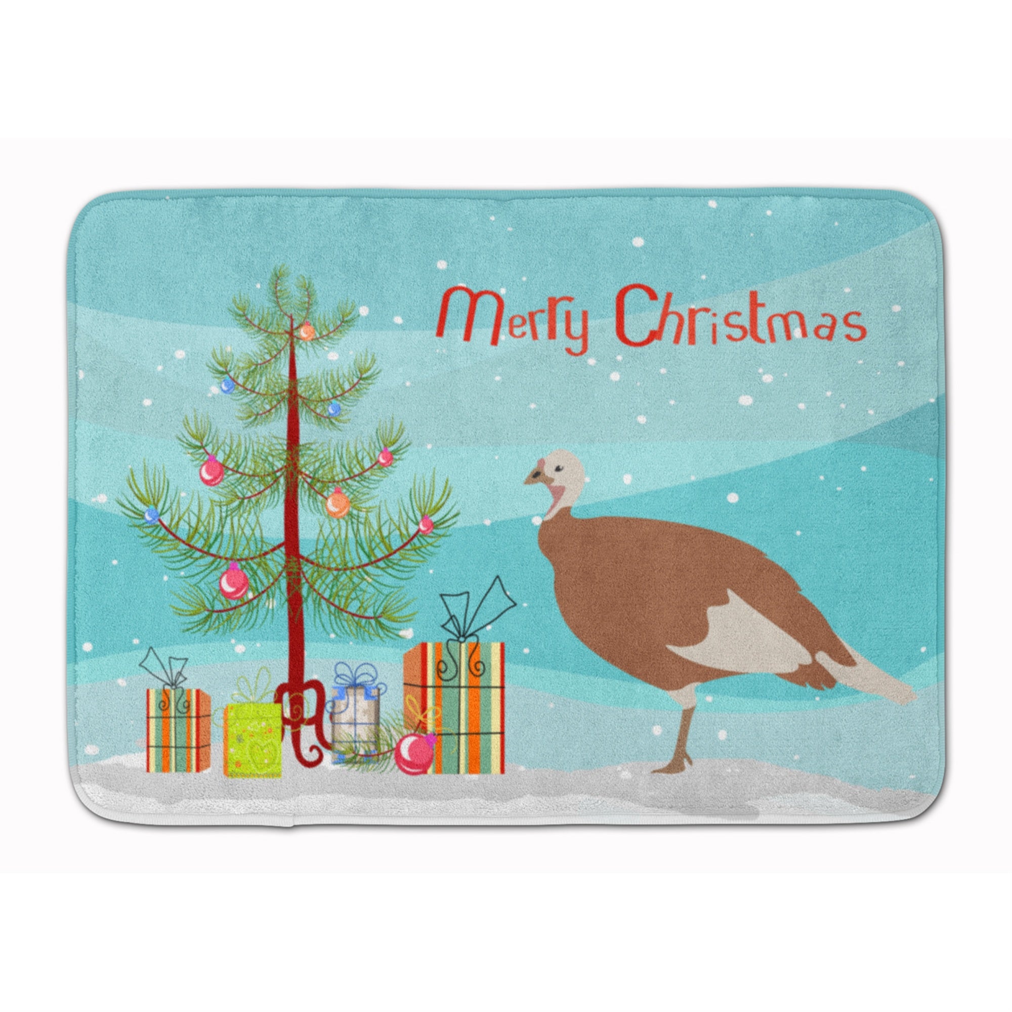 'Caroline'S Treasures Jersey Buff Turkey Hen Christmas Floor Mat, 19'''' X 27'''', Multicolor''