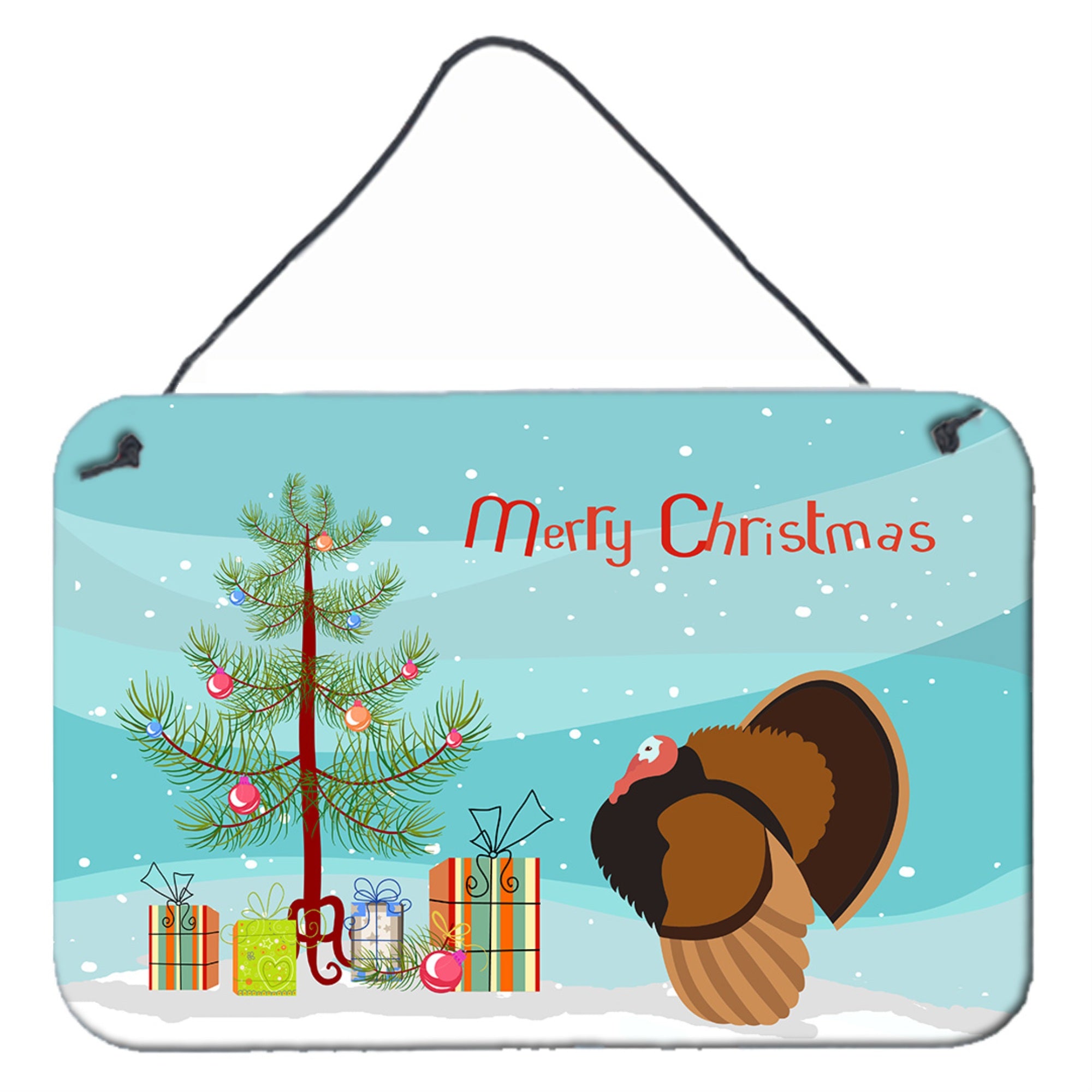 'Caroline'S Treasures Bronze Turkey Christmas Metal Print, 8'''' X 12''''''