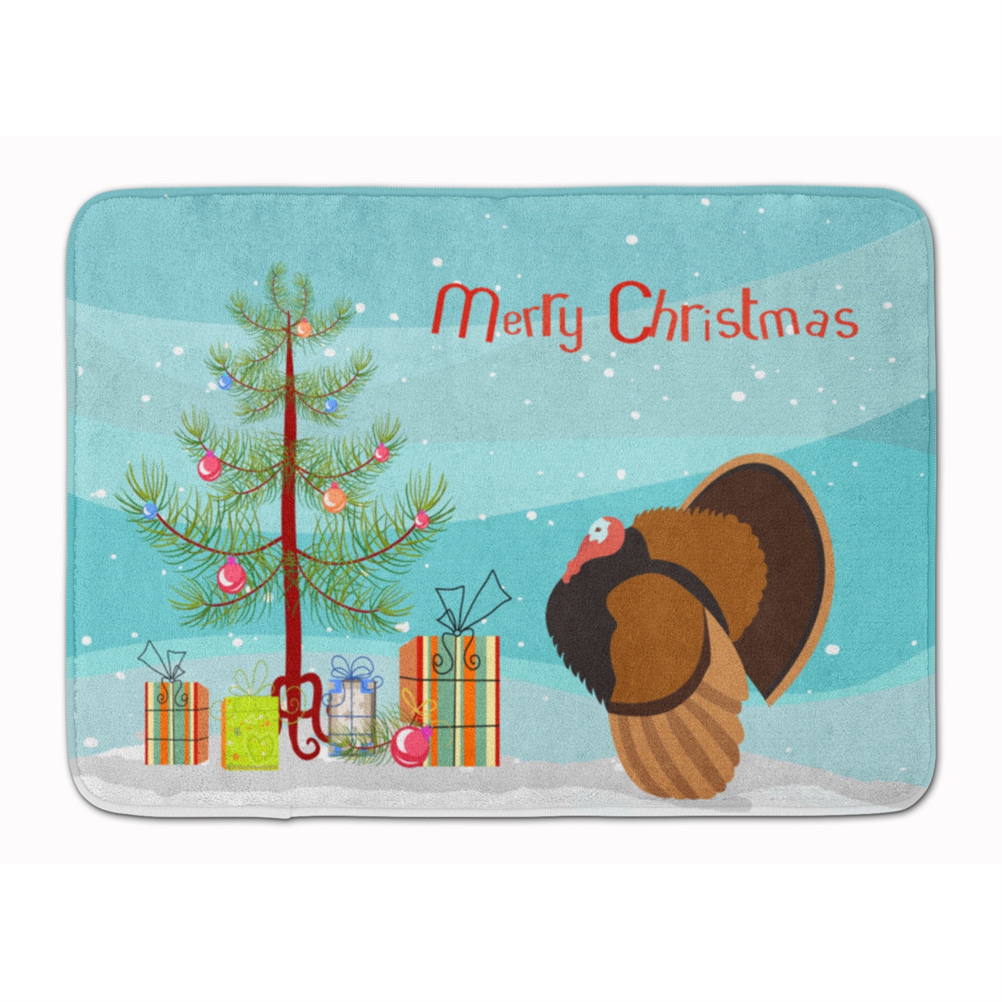 'Caroline'S Treasures Bronze Turkey Christmas Floor Mat, 19'''' X 27'''', Multicolor''