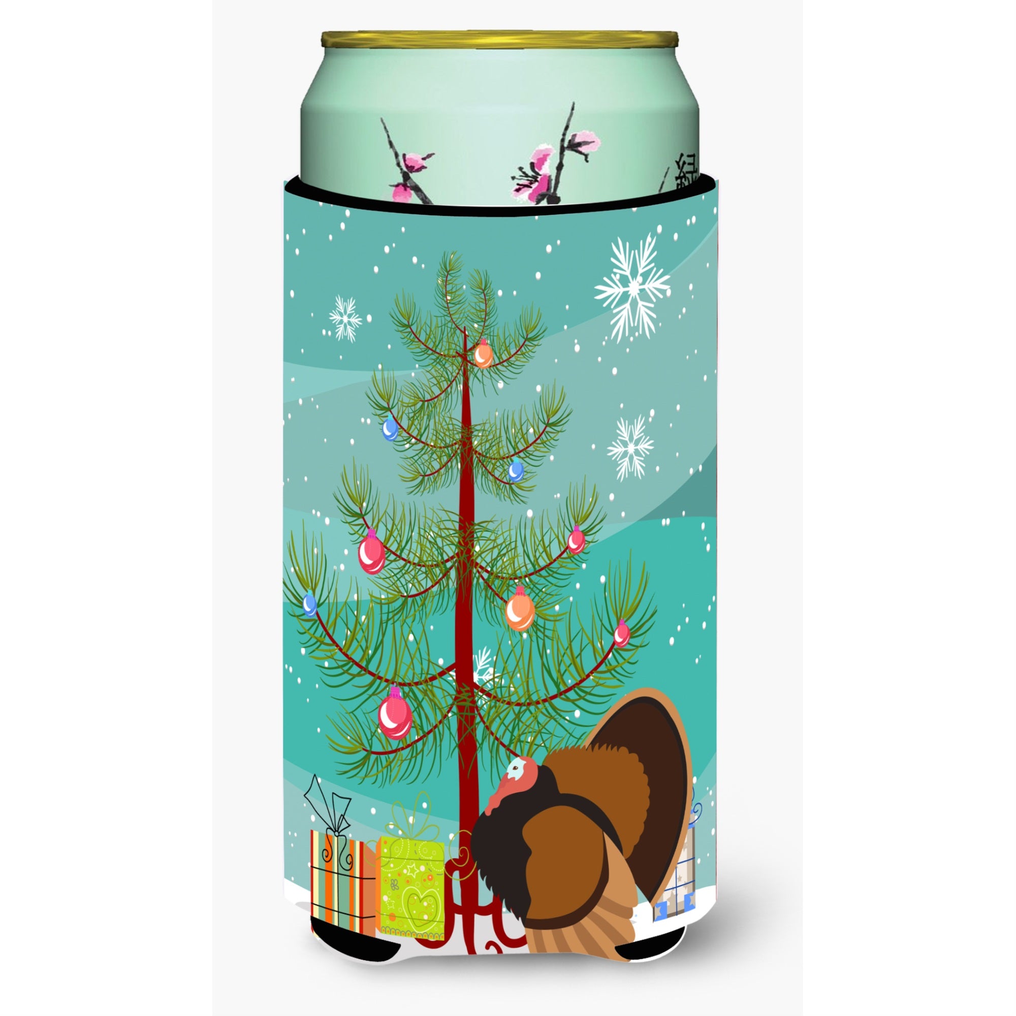 'Caroline'S Treasures Bronze Turkey Christmas Decorative Can Hugger, Tall, Multicolor''