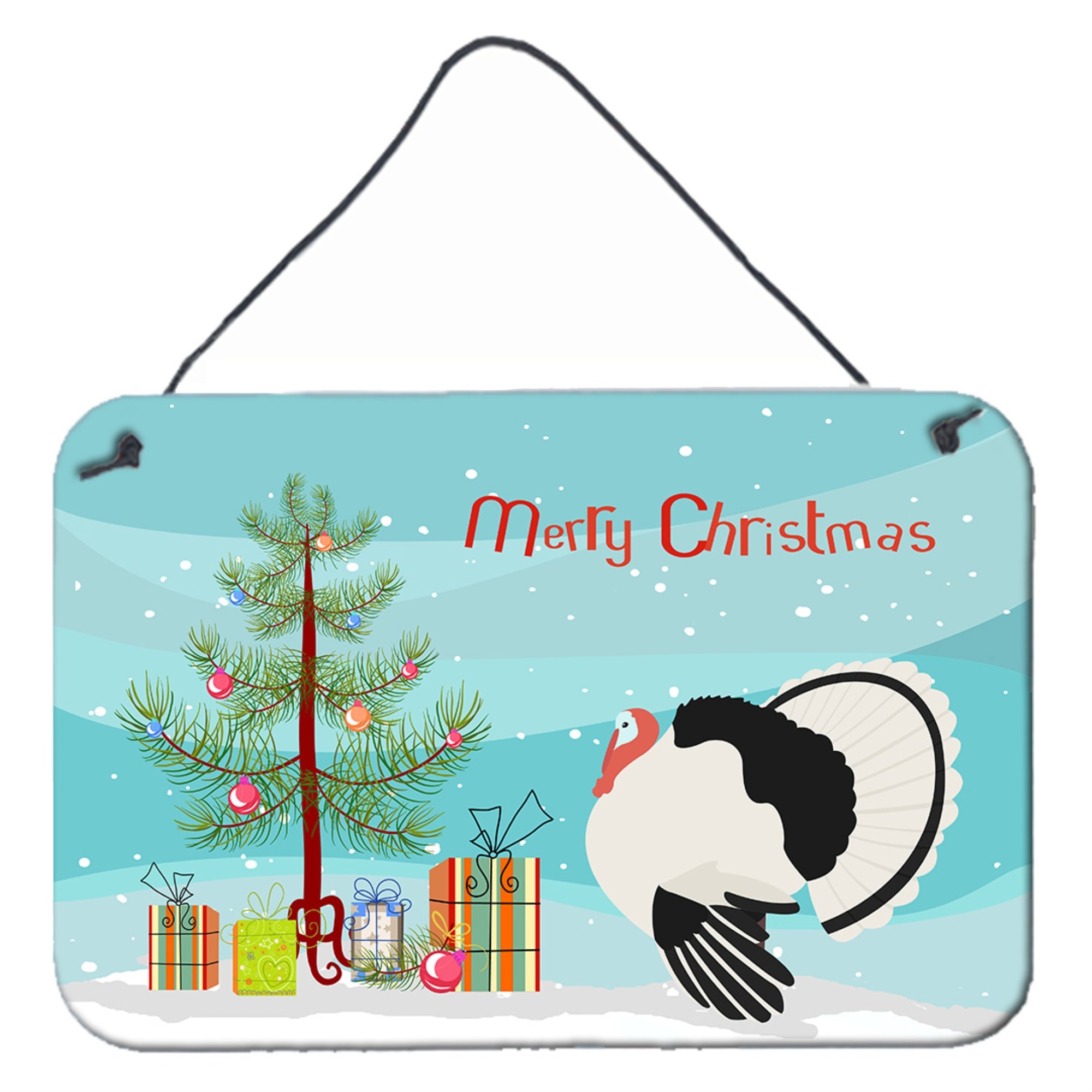 'Caroline'S Treasures Royal Palm Turkey Christmas Metal Print, 8'''' X 12''''''