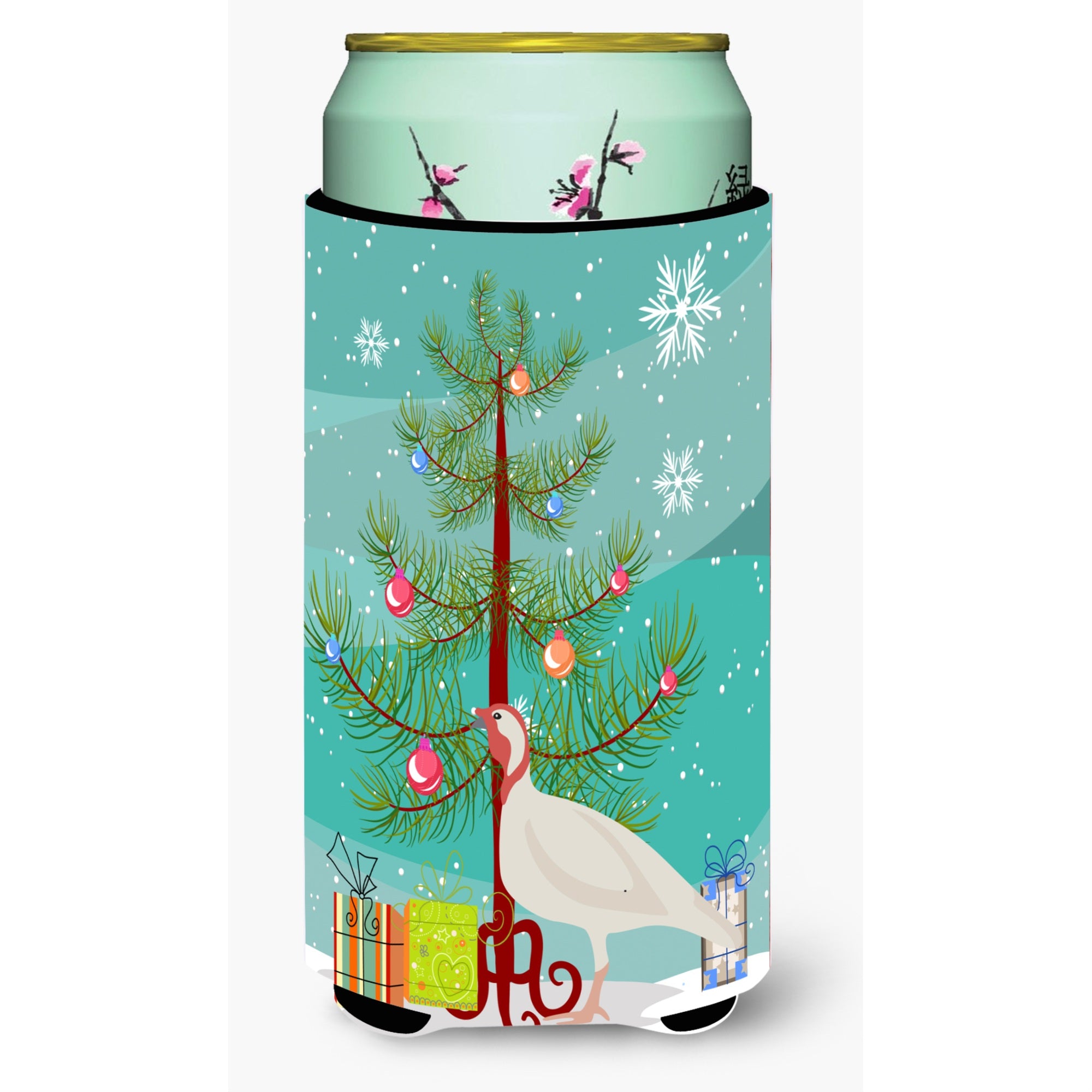 'Caroline'S Treasures Beltsville Small White Turkey Hen Christmas Decorative Can Hugger, Tall, Multicolor''