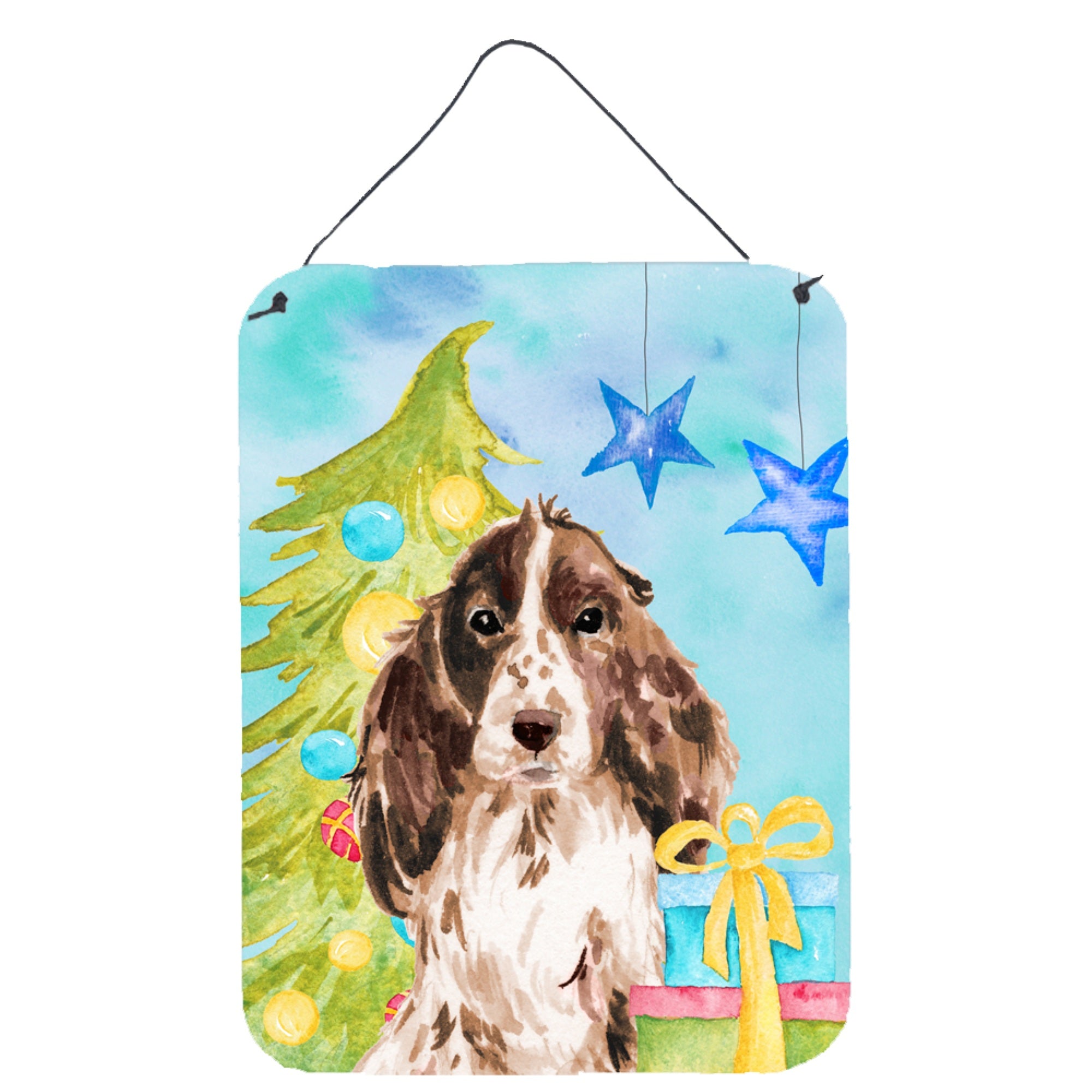 'Caroline'S Treasures Brown Parti Christmas Metal Print, 16'''' X 12'''', Multicolor''