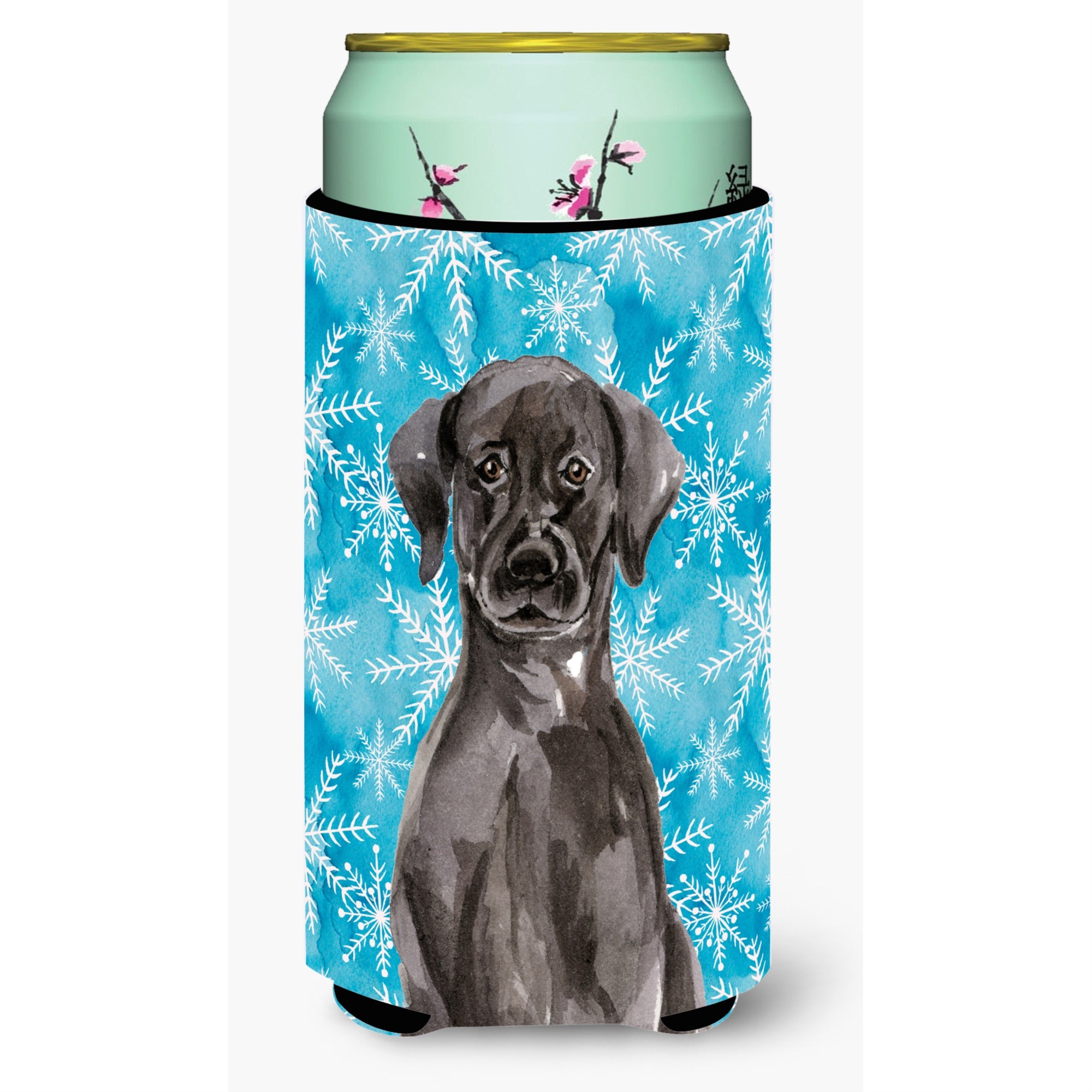 'Caroline'S Treasures Black Labrador Winter Decorative Can Hugger, Tall, Multicolor''