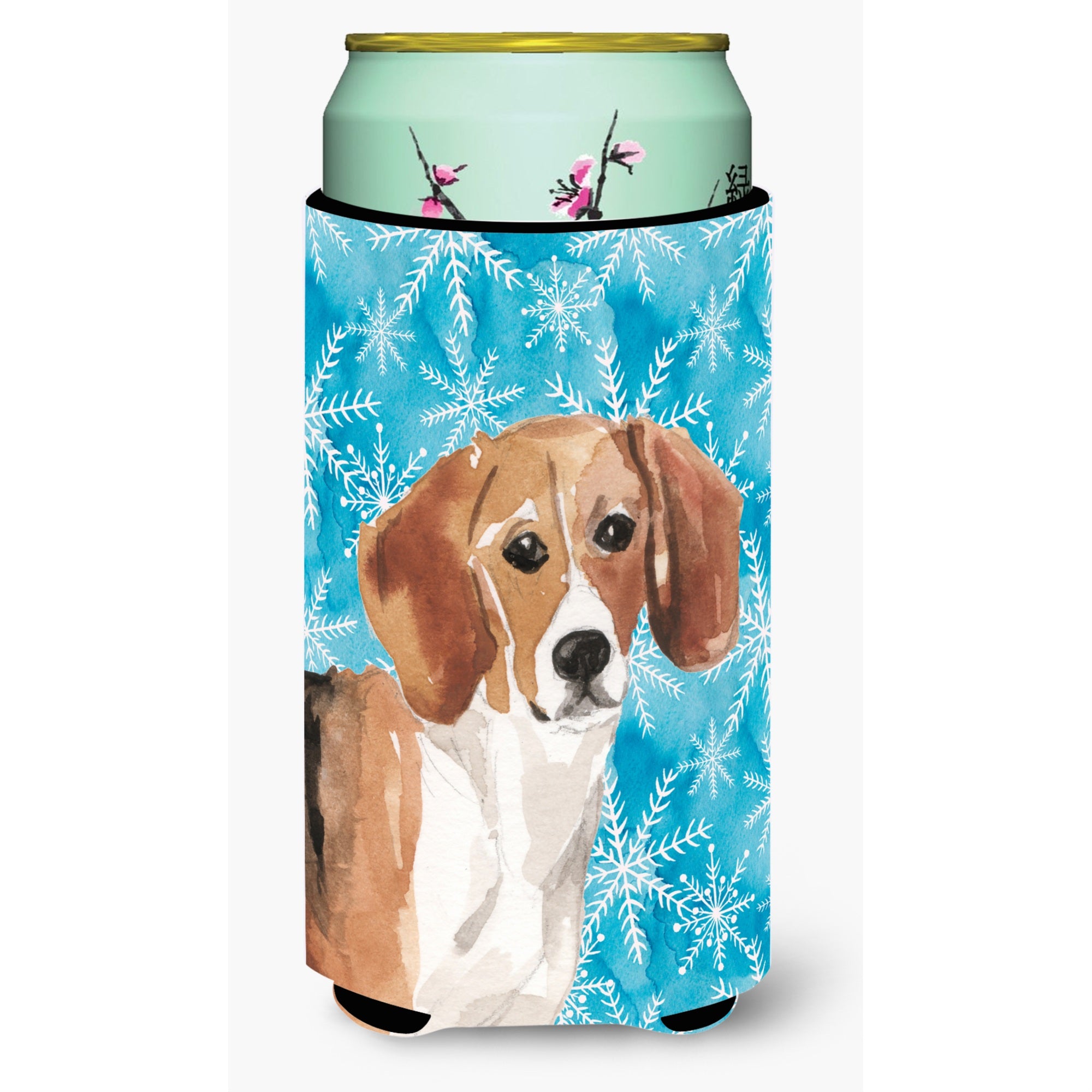 'Caroline'S Treasures Beagle Winter Decorative Can Hugger, Tall, Multicolor''