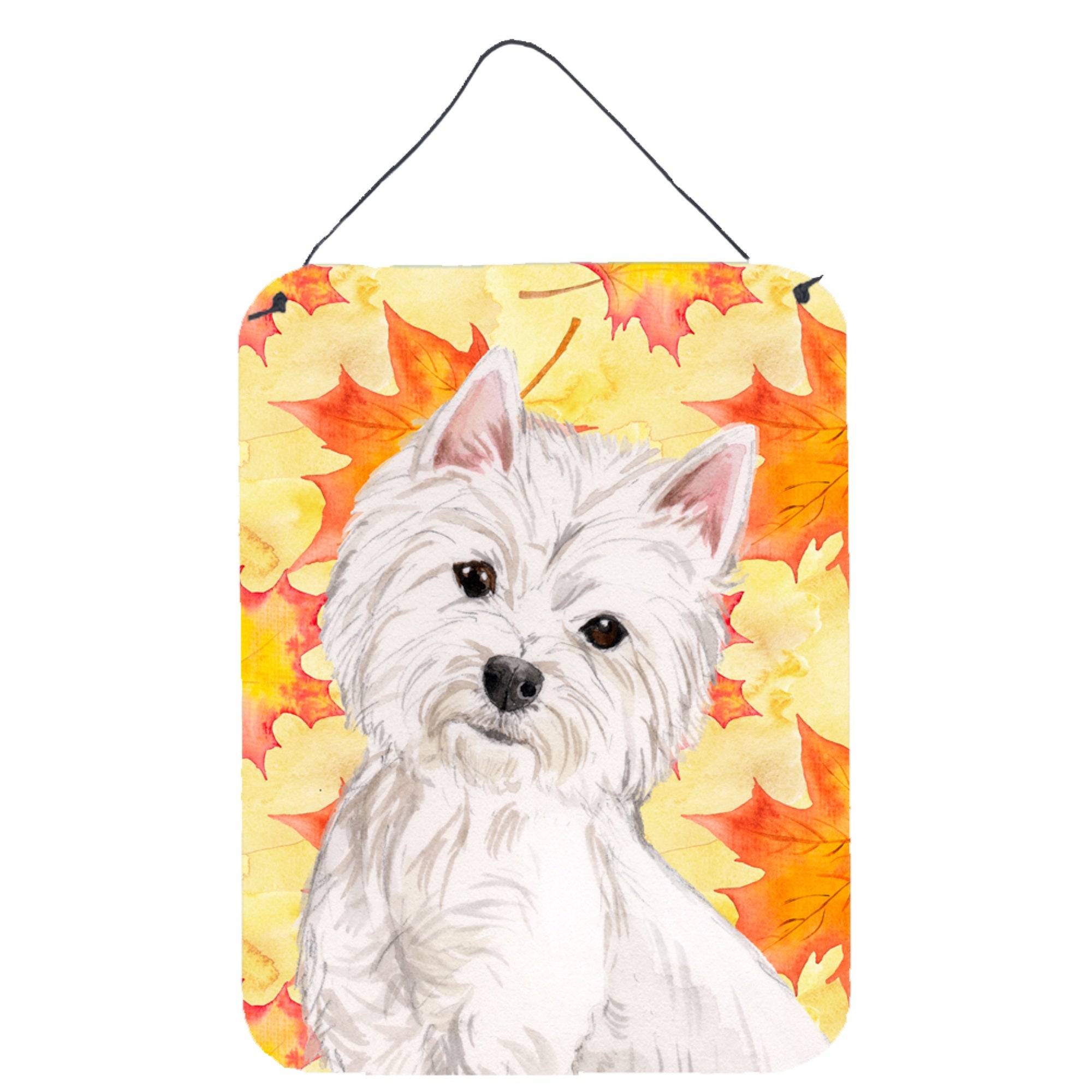 'Caroline'S Treasures Westie Fall Metal Print, 16'''' X 12'''', Multicolor''