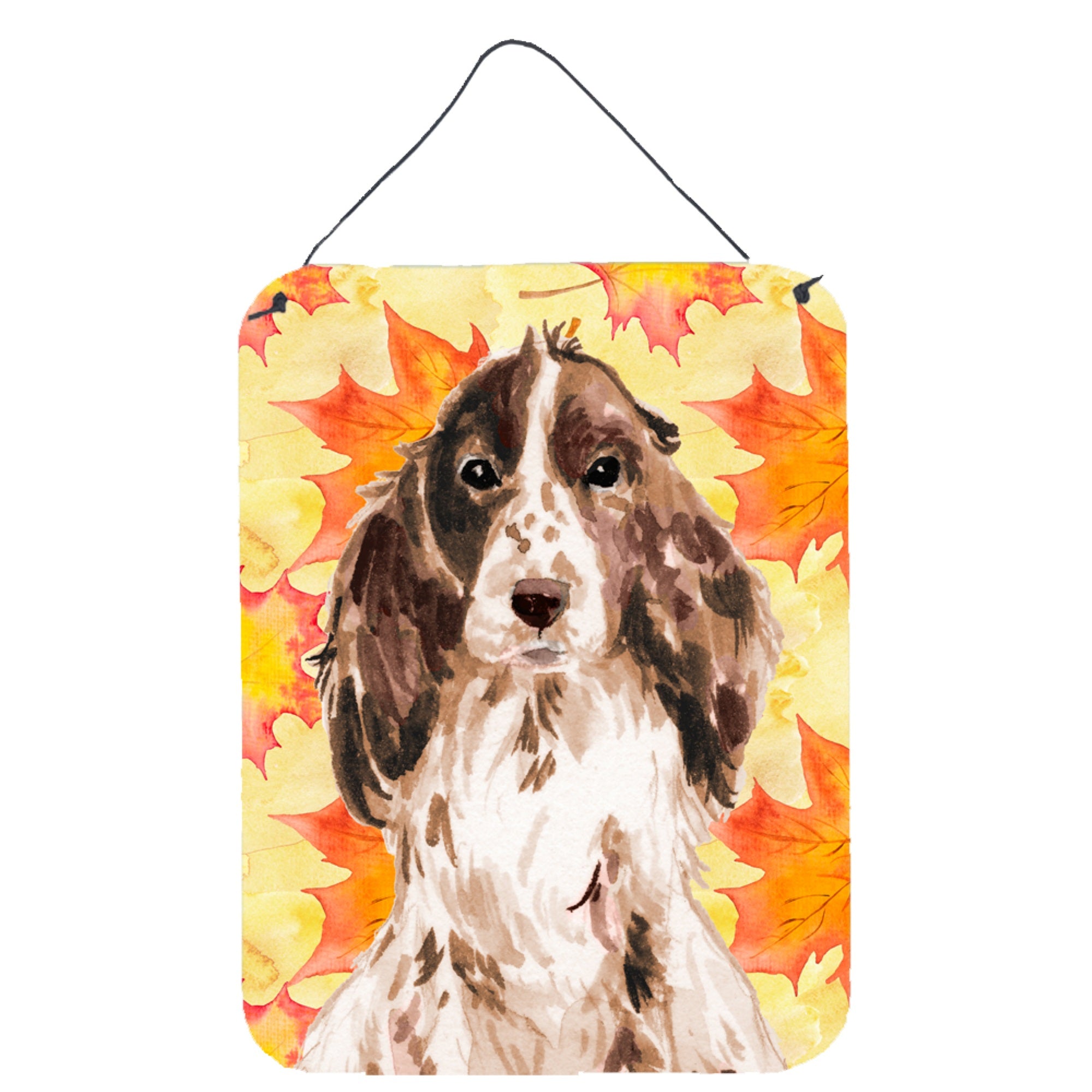 'Caroline'S Treasures Brown Parti Fall Metal Print, 16'''' X 12'''', Multicolor''