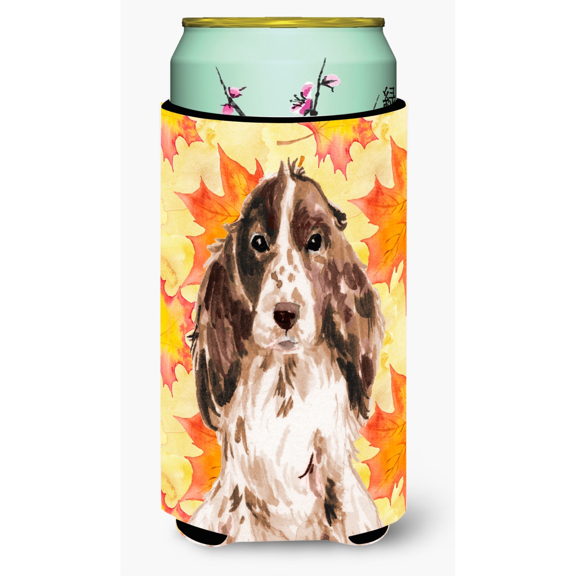 'Caroline'S Treasures Brown Parti Fall Decorative Can Hugger, Tall, Multicolor''