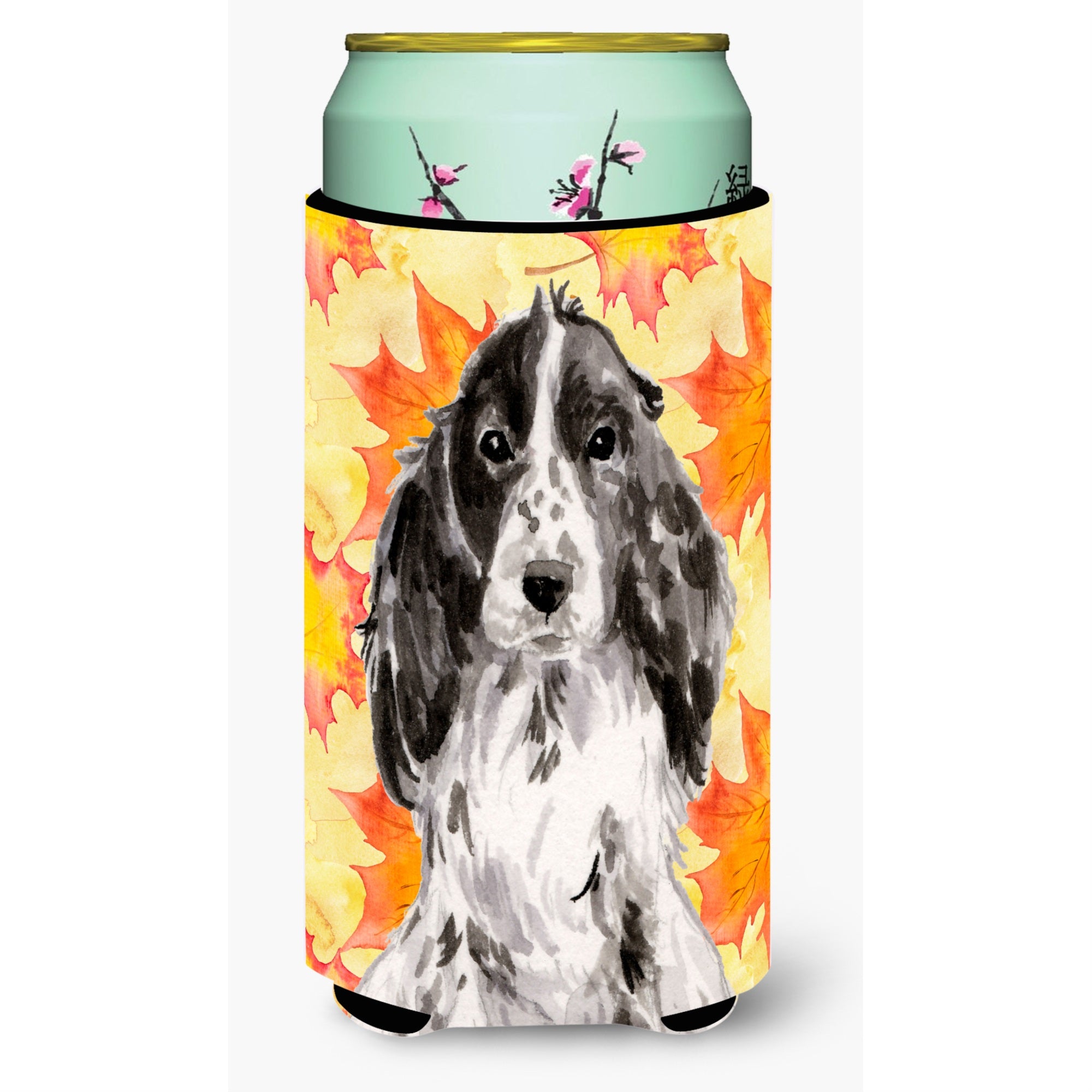 'Caroline'S Treasures Black Parti Fall Decorative Can Hugger, Tall, Multicolor''