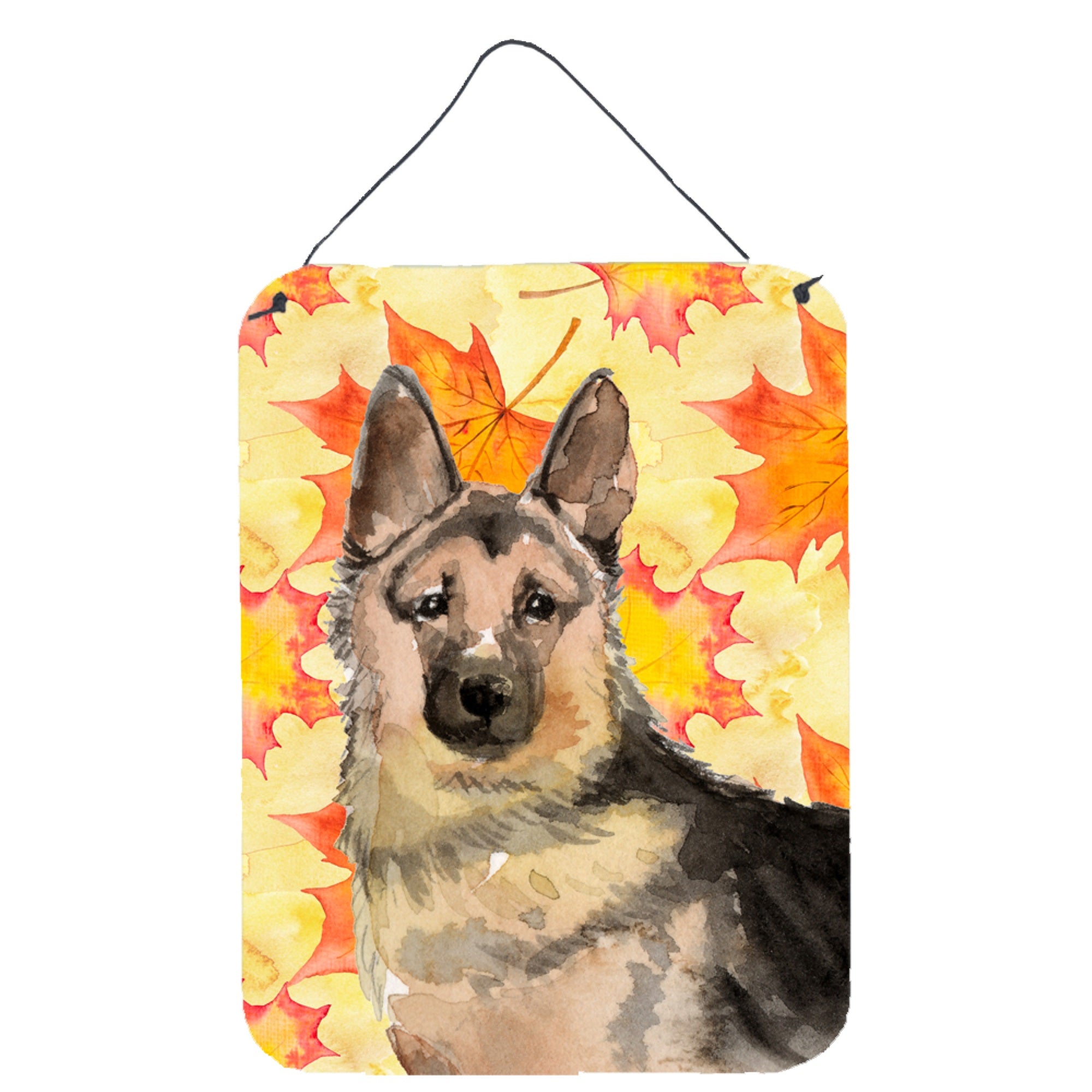 'Caroline'S Treasures German Shepherd Fall Metal Print, 16'''' X 12'''', Multicolor''