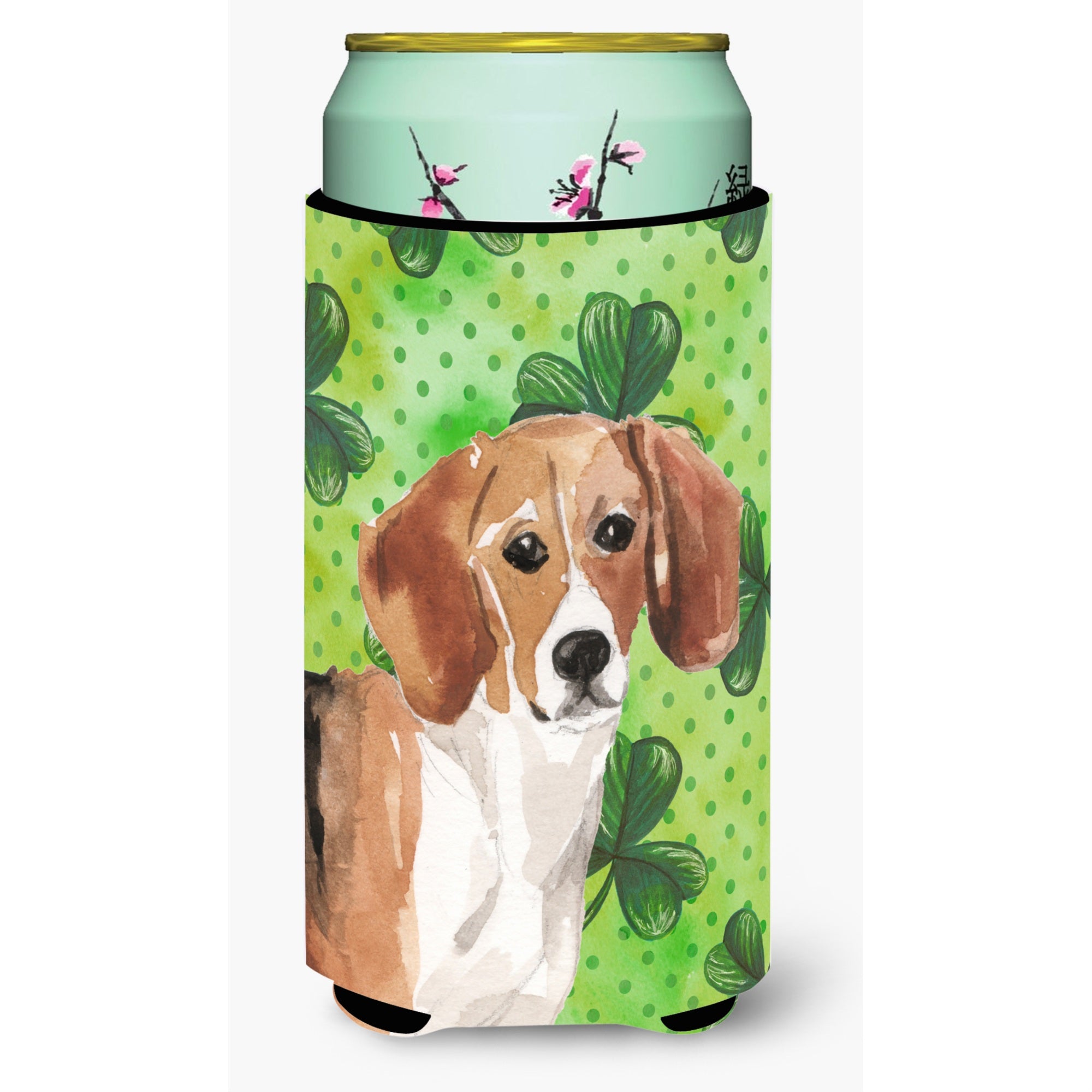 'Caroline'S Treasures Beagle St. Patrick'S Decorative Can Hugger, Tall, Multicolor''