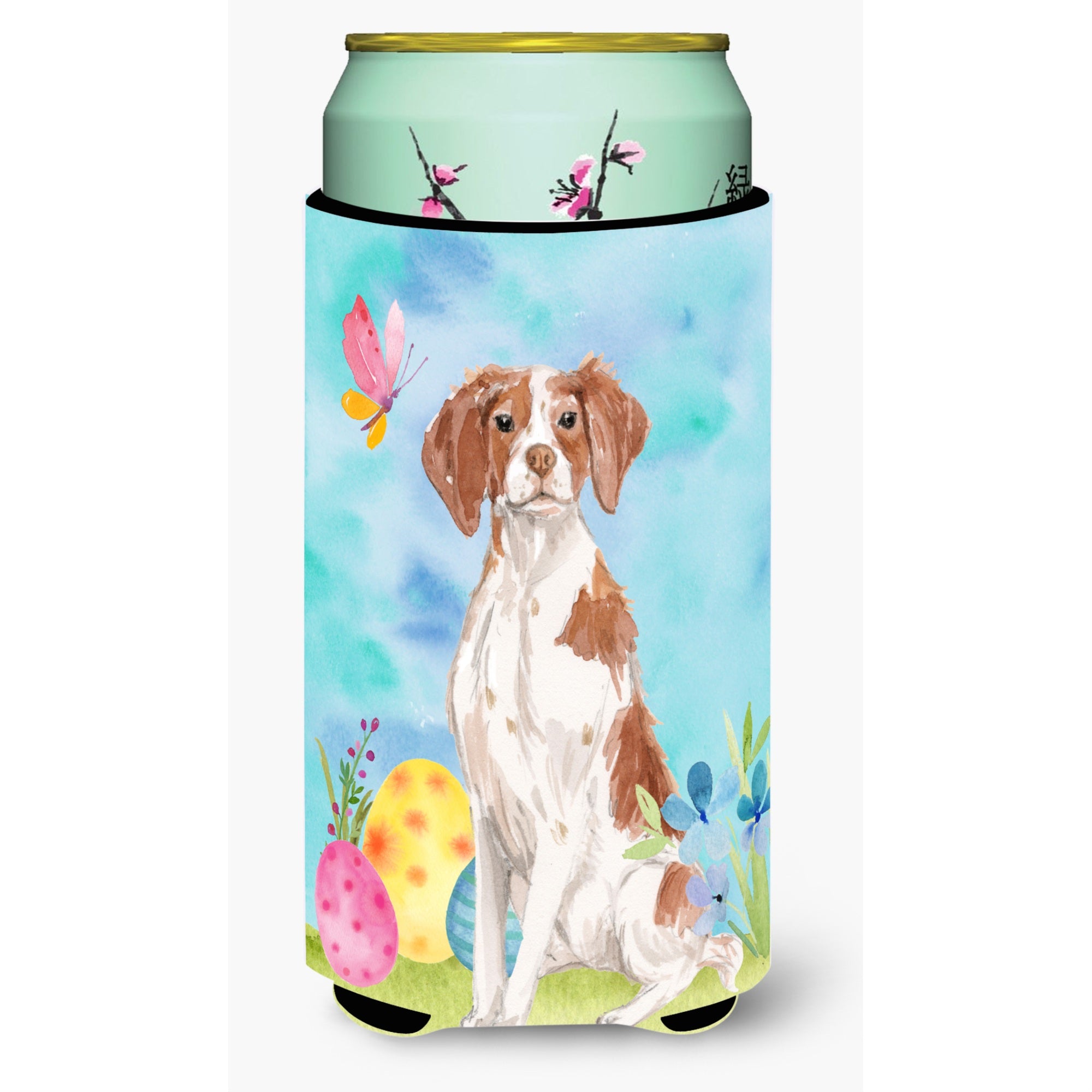 'Caroline'S Treasures Brittany Spaniel Easter Decorative Can Hugger, Tall, Multicolor''