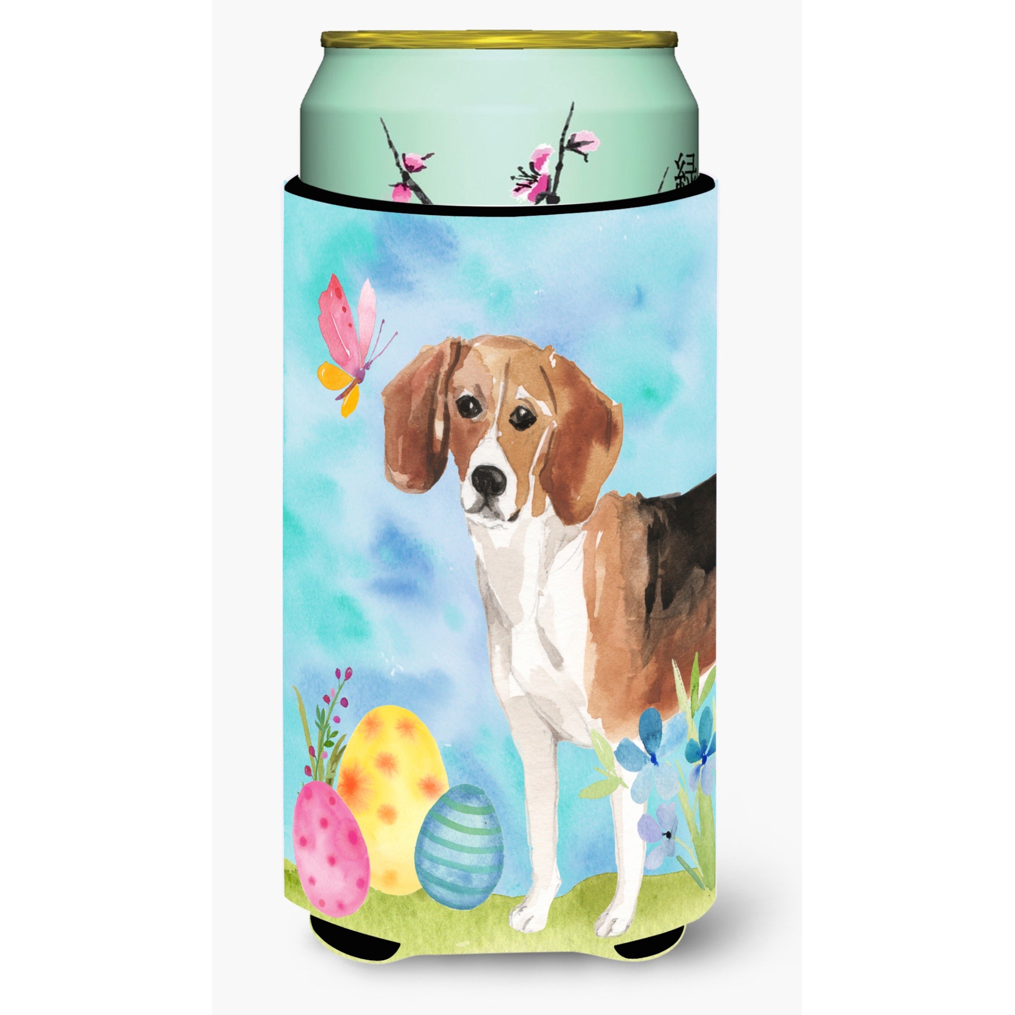 'Caroline'S Treasures Beagle Easter Decorative Can Hugger, Tall, Multicolor''