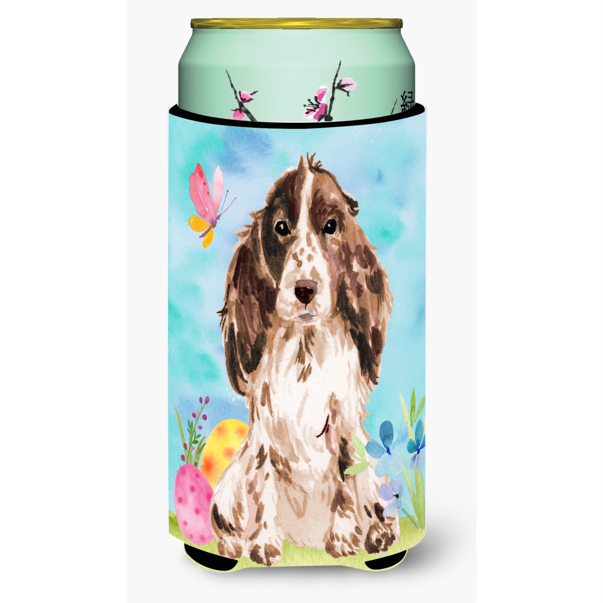 'Caroline'S Treasures Brown Parti Easter Decorative Can Hugger, Tall, Multicolor''