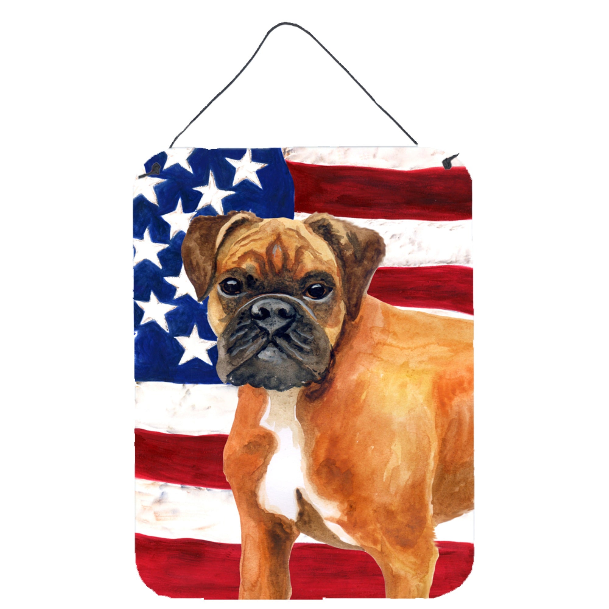 'Caroline'S Treasures German Boxer Patriotic Metal Print, 16'''' X 12'''', Multicolor''