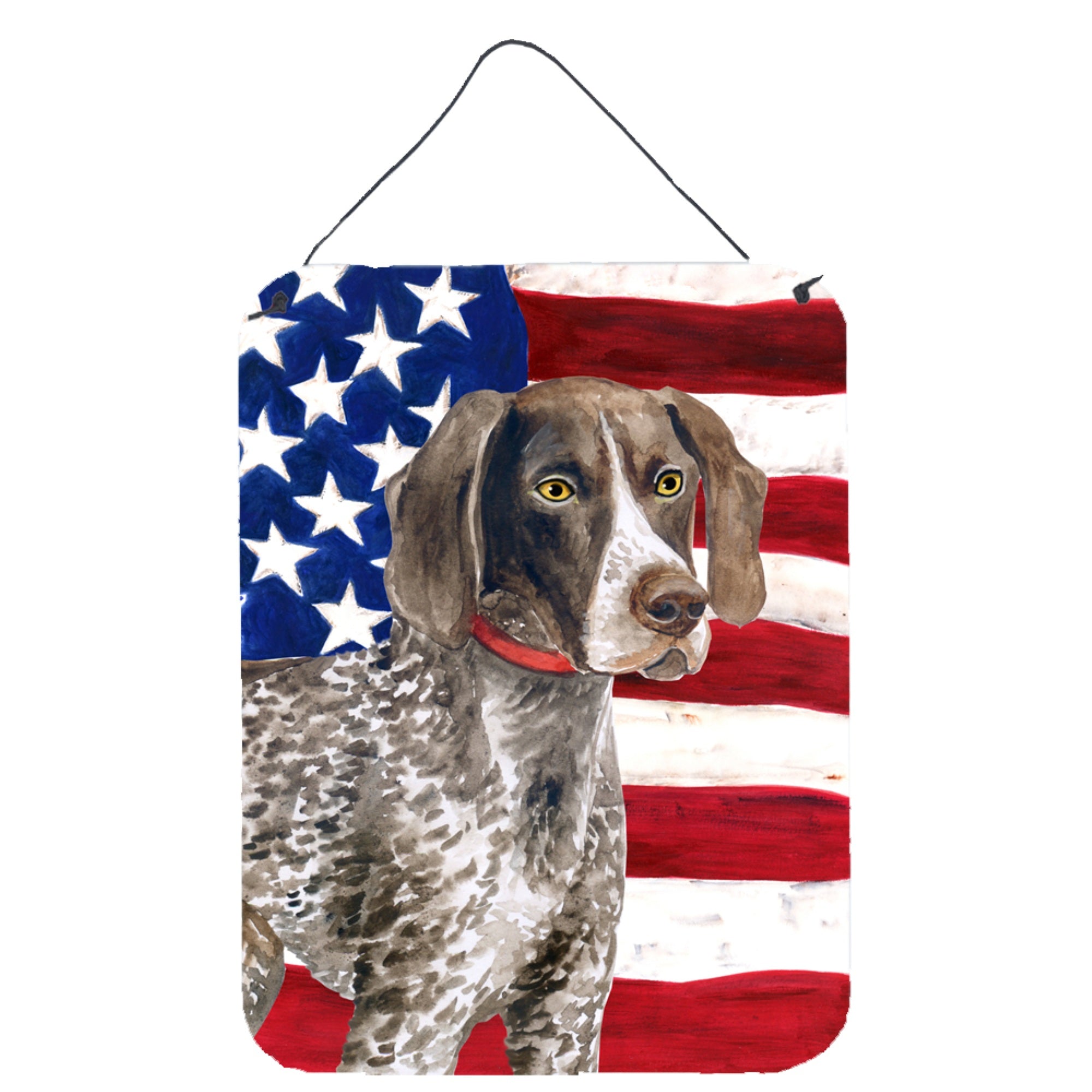 'Caroline'S Treasures German Shorthaired Pointer Patriotic Metal Print, 16'''' X 12'''', Multicolor''