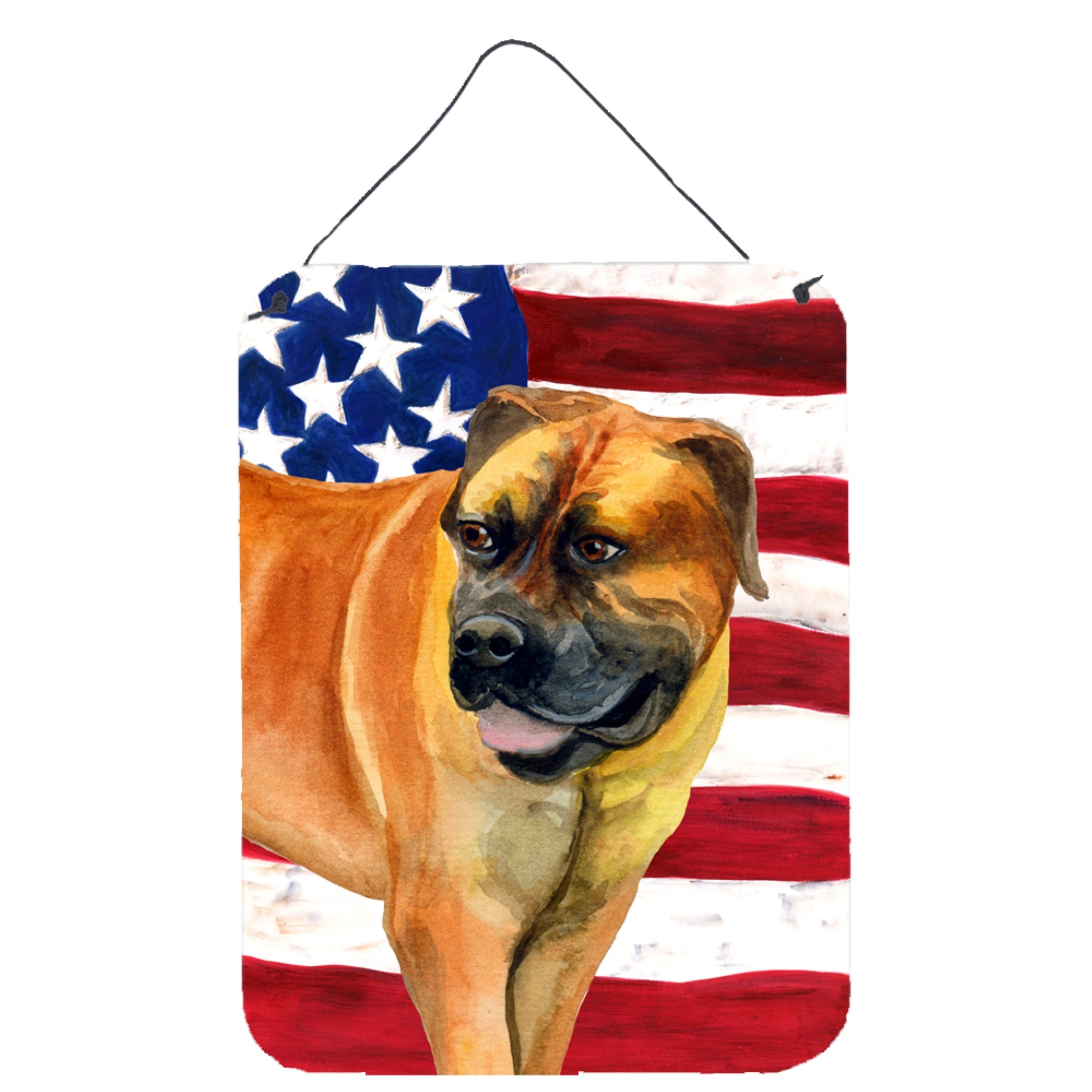 'Caroline'S Treasures Boerboel Mastiff Patriotic Metal Print, 16'''' X 12'''', Multicolor''