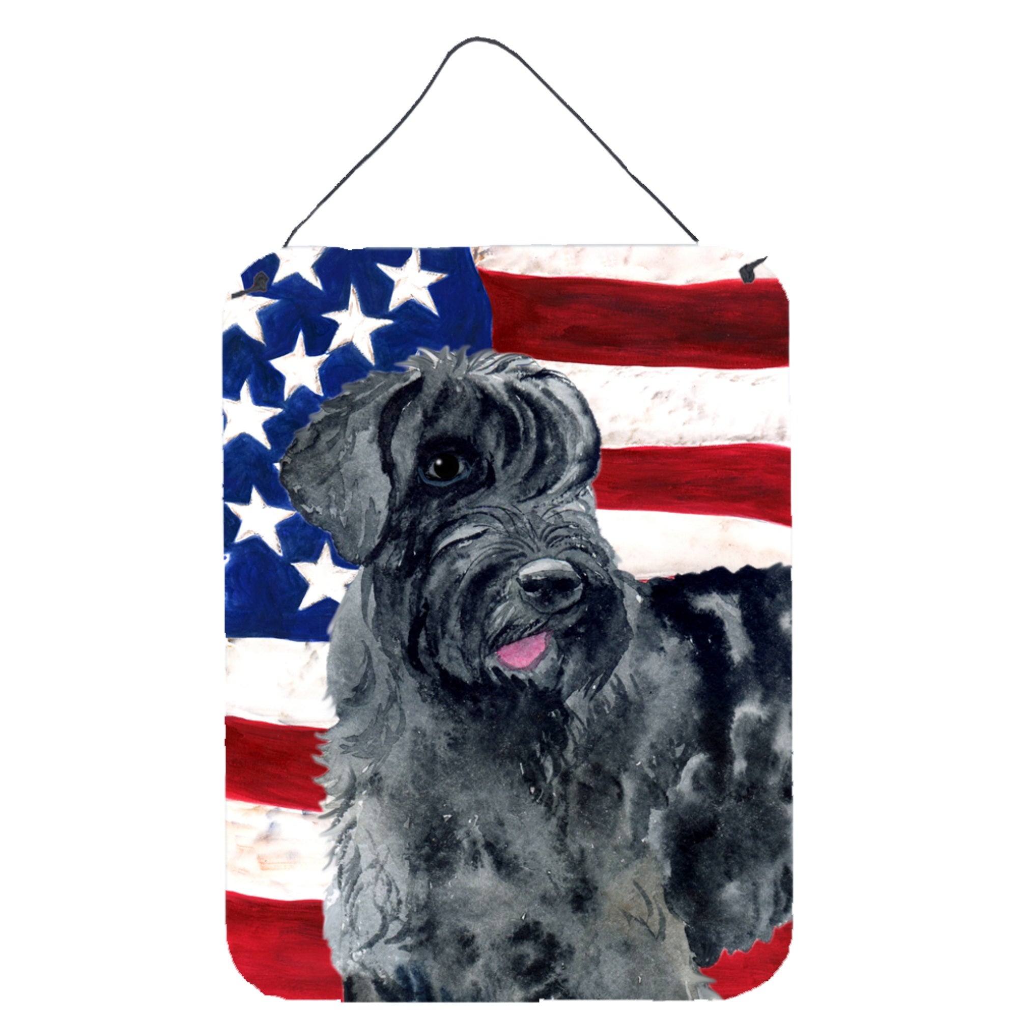 'Caroline'S Treasures Giant Schnauzer Patriotic Metal Print, 16'''' X 12'''', Multicolor''