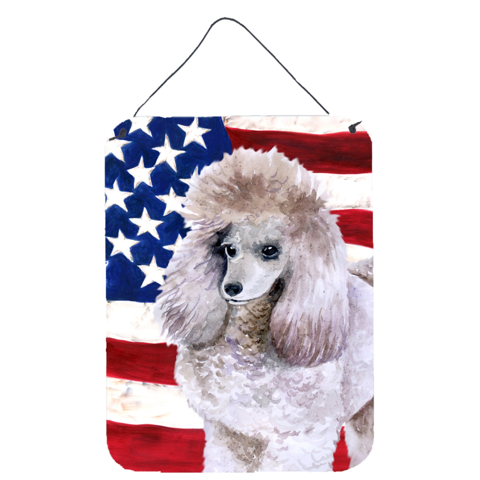 'Caroline'S Treasures Poodle Patriotic Metal Print, 16'''' X 12'''', Multicolor''