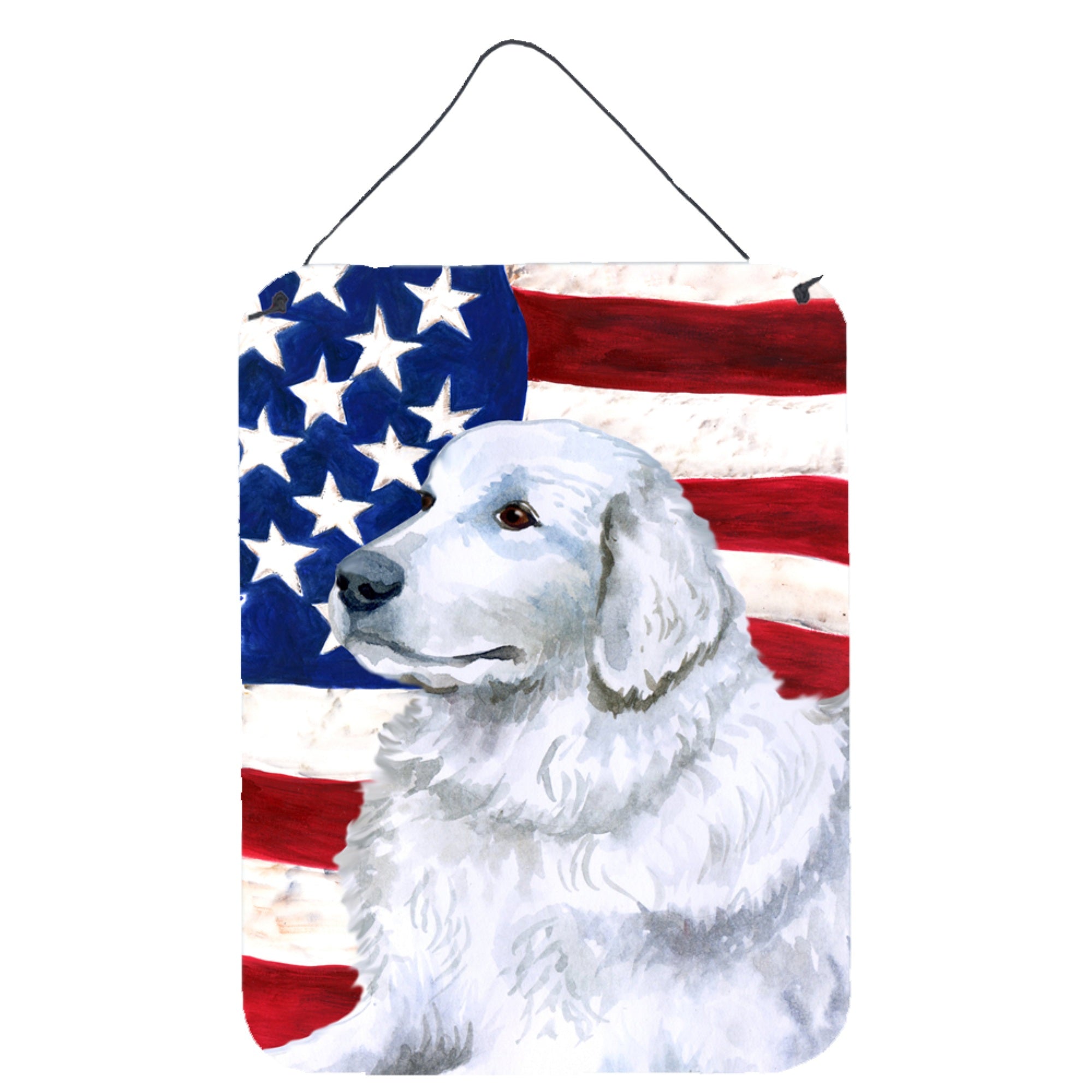 'Caroline'S Treasures Maremma Sheepdog Patriotic Metal Print, 16'''' X 12'''', Multicolor''