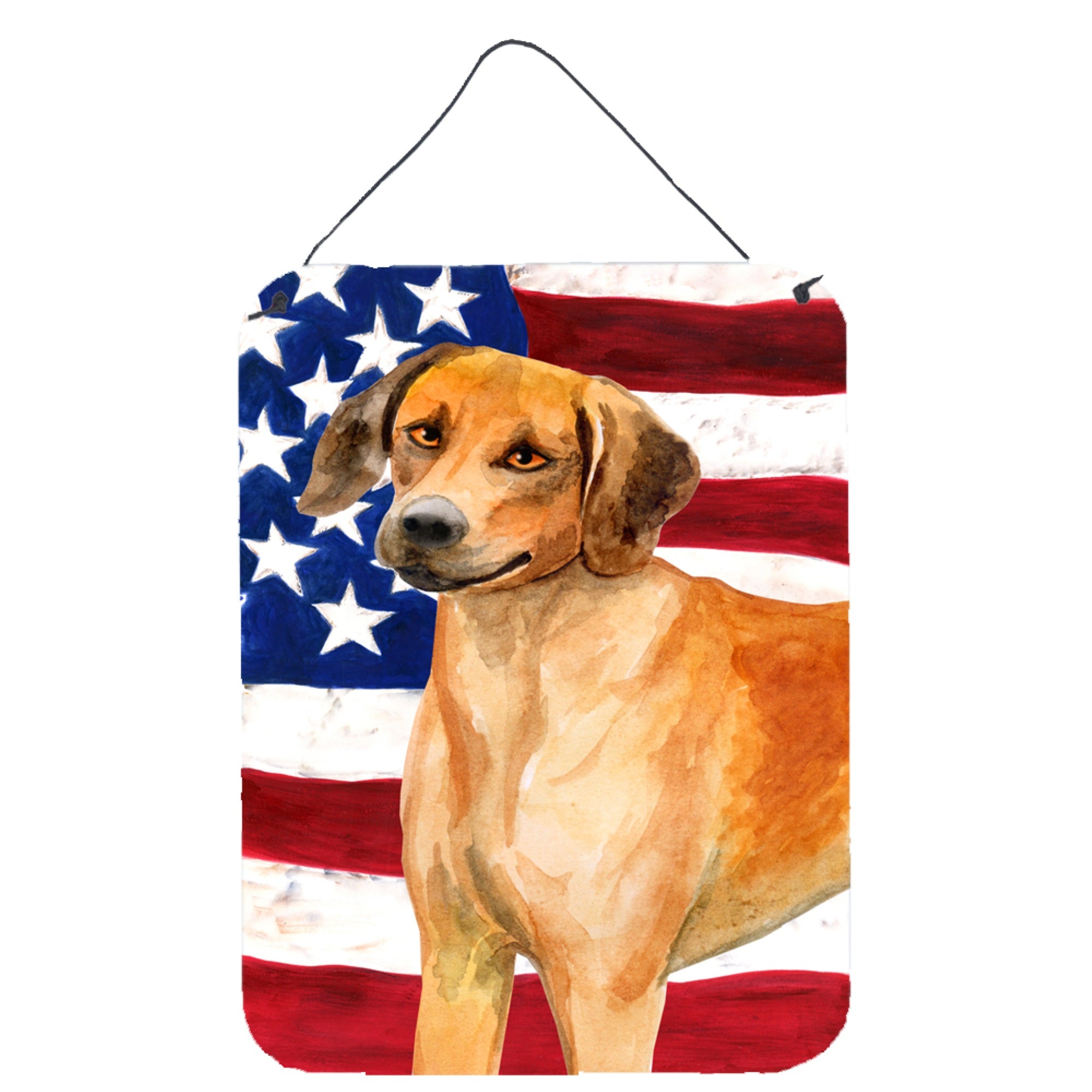 'Caroline'S Treasures Rhodesian Ridgeback Patriotic Metal Print, 16'''' X 12'''', Multicolor''