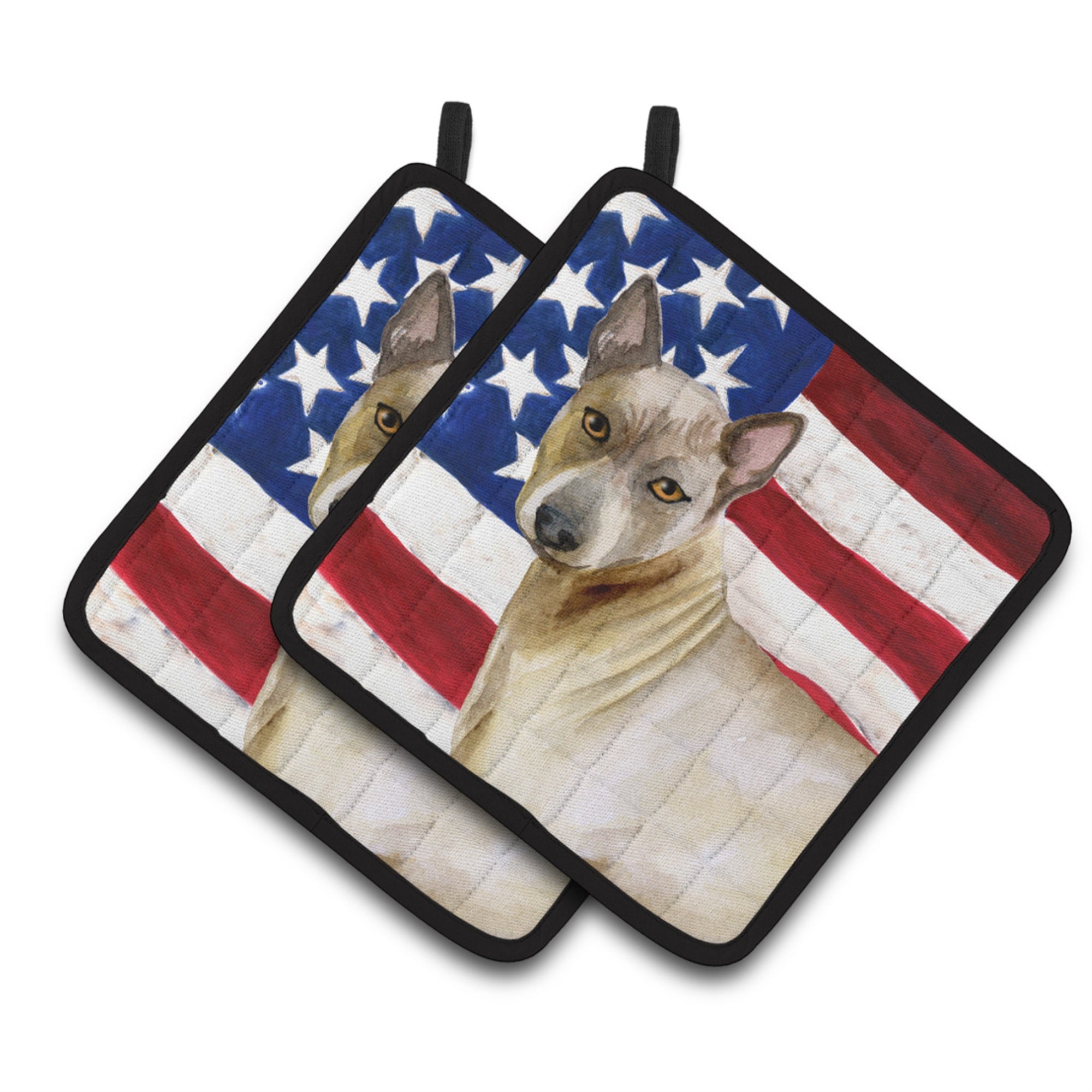 'Caroline'S Treasures Thai Ridgeback Patriotic Decorated Pot Holder, 7.5H X 7.5W, Usa American Flag''