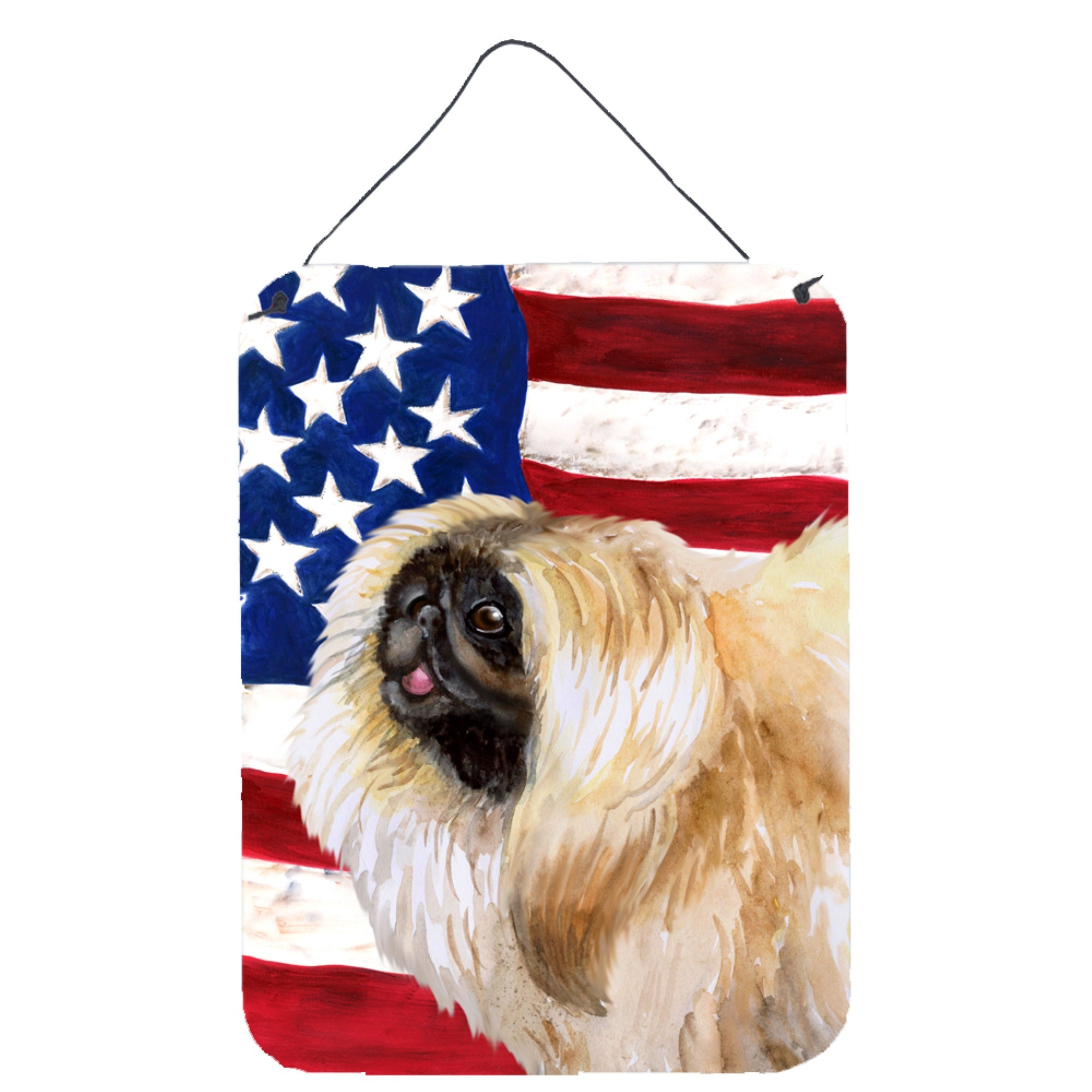 'Caroline'S Treasures Pekingese Patriotic Metal Print, 16'''' X 12'''', Multicolor''