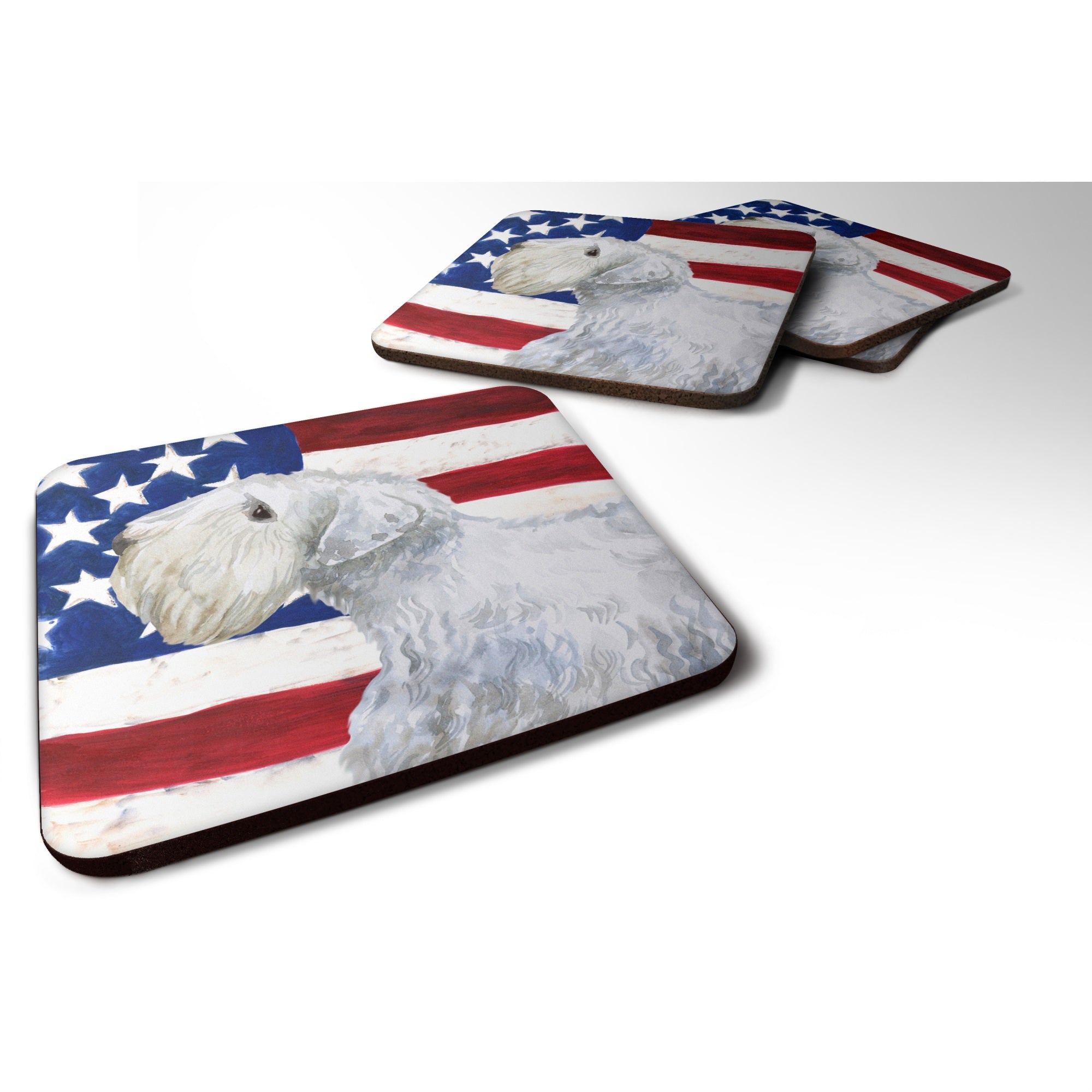 'Caroline'S Treasures Sealyham Terrier Patriotic Decorative Coasters, Multicolor''