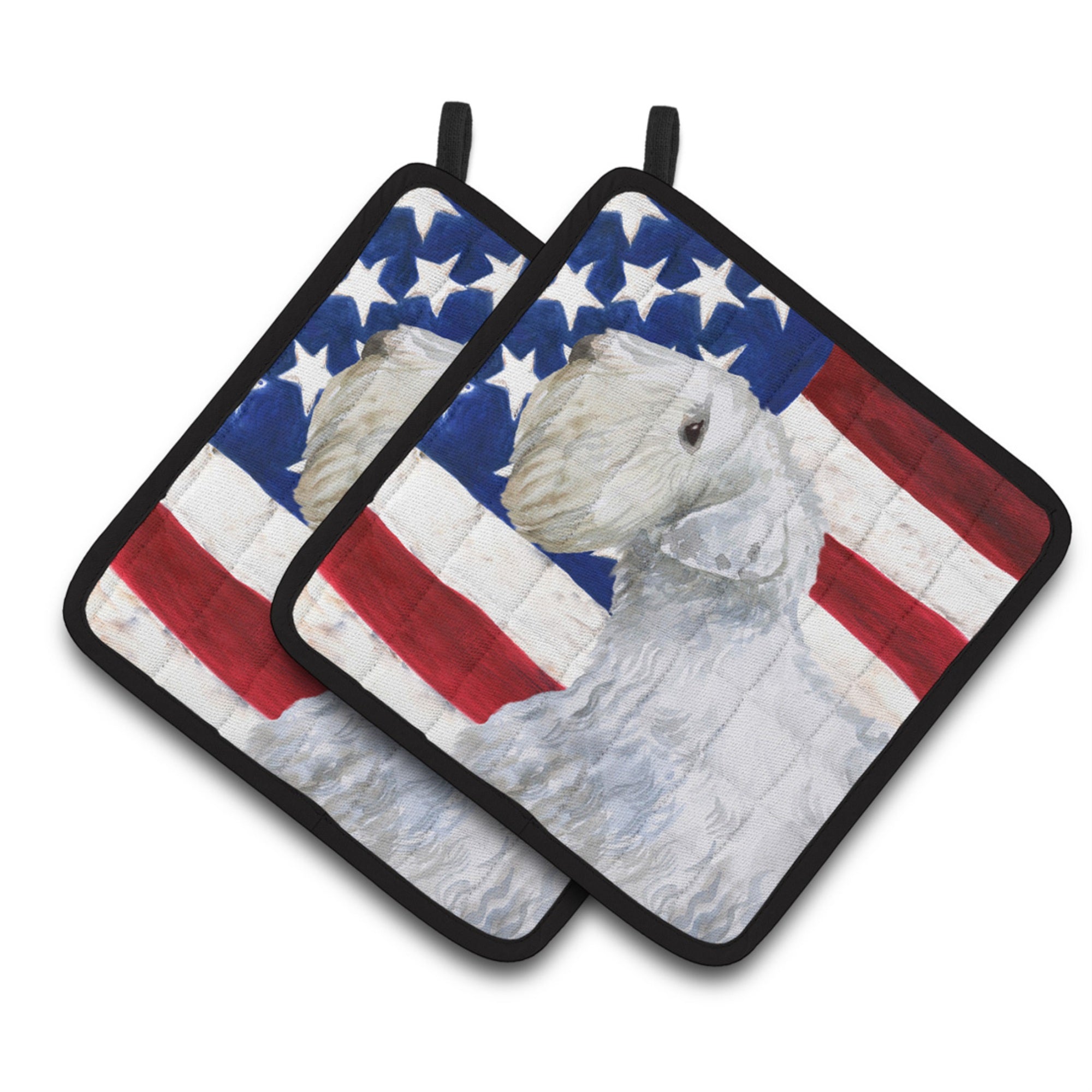 'Caroline'S Treasures Sealyham Terrier Patriotic Decorated Pot Holder, 7.5H X 7.5W, Usa American Flag''
