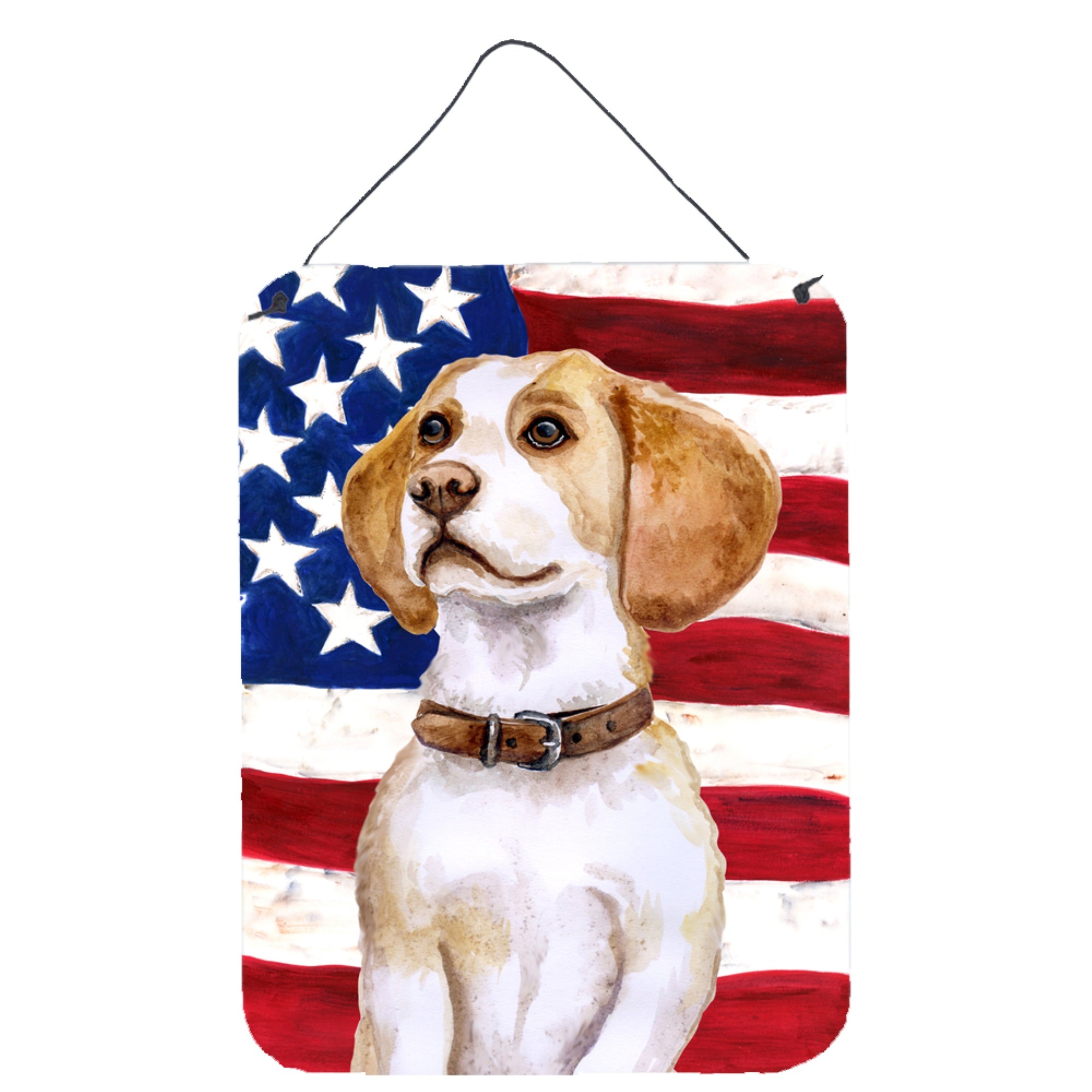 'Caroline'S Treasures Beagle Patriotic Metal Print, 16'''' X 12'''', Multicolor''