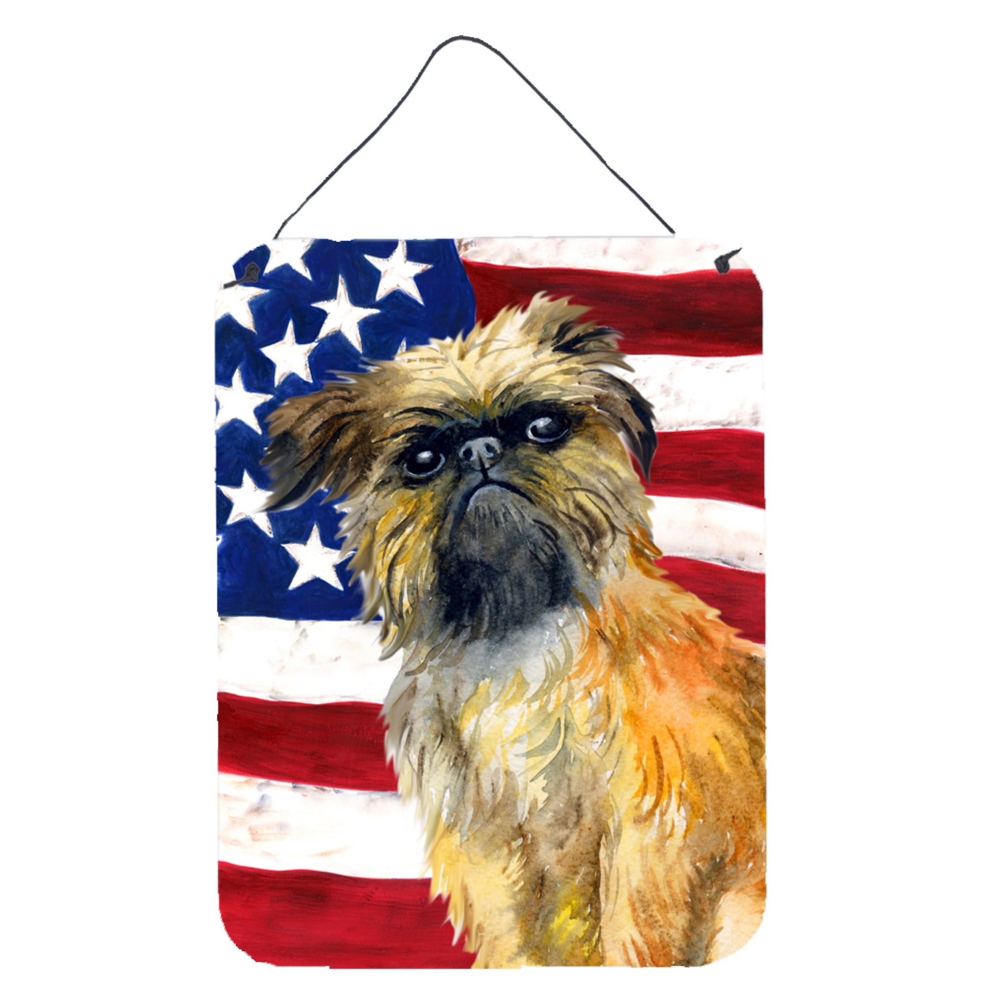 'Caroline'S Treasures Brussels Griffon Patriotic Metal Print, 16'''' X 12'''', Multicolor''