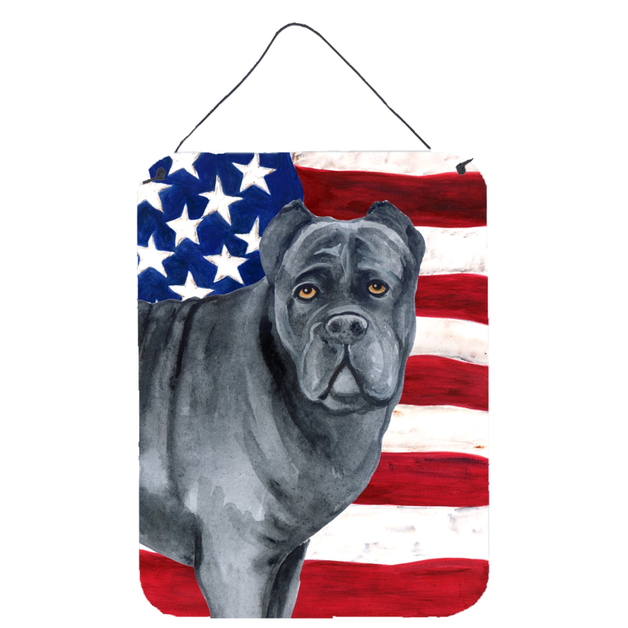 'Caroline'S Treasures Cane Corso Patriotic Metal Print, 16'''' X 12'''', Multicolor''