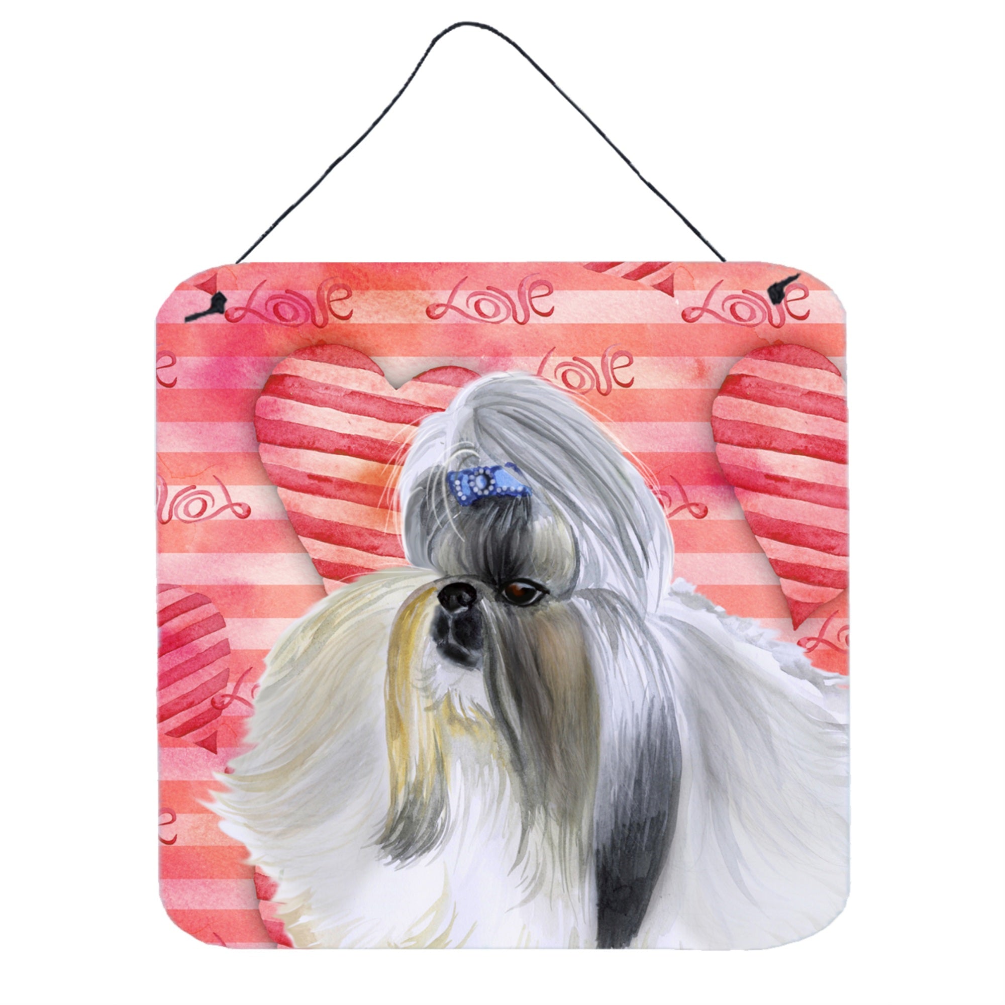 'Caroline'S Treasures Shih Tzu Metal Print, 6H X 6W, Love Is A Dog''