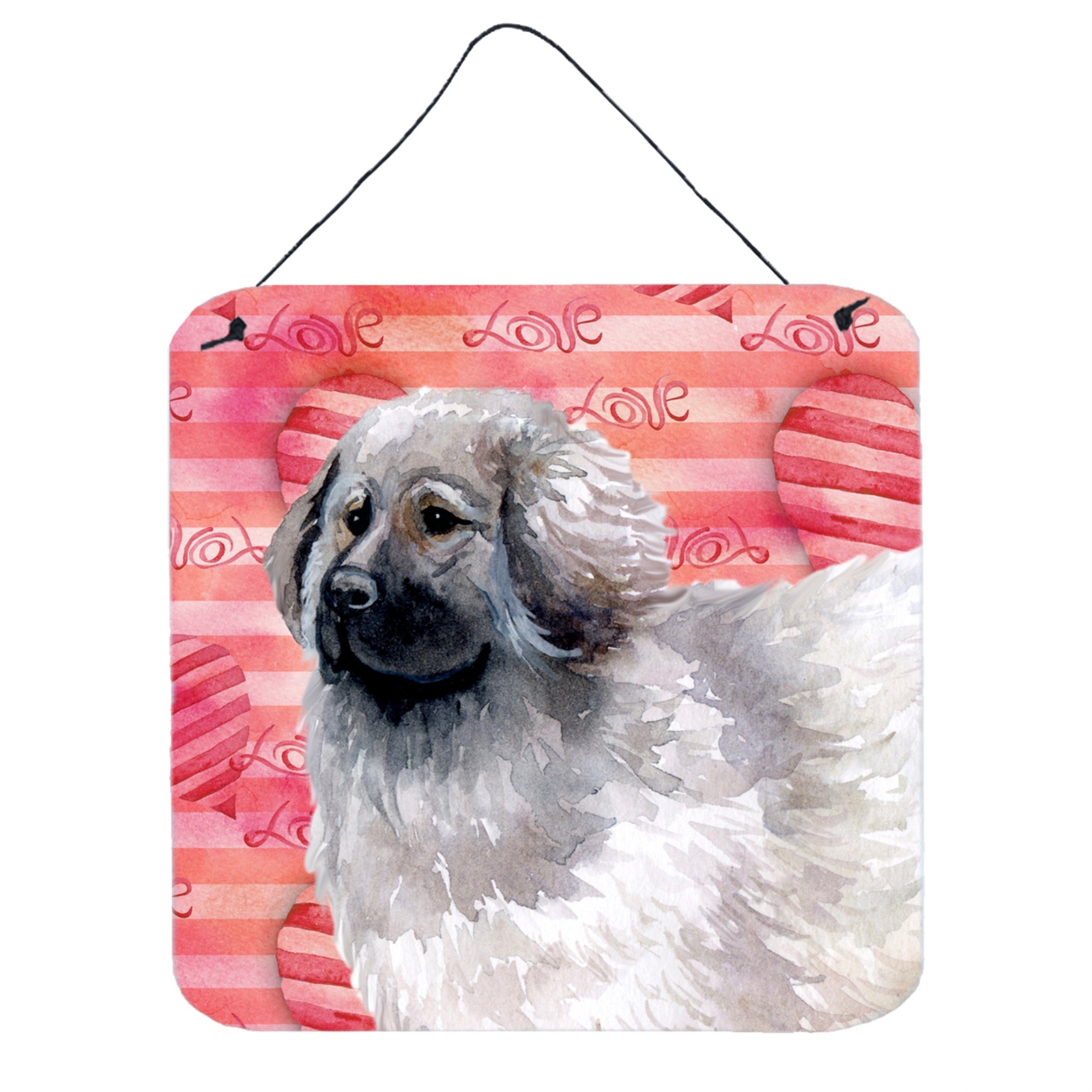 'Caroline'S Treasures Moscow Watchdog Metal Print, 6H X 6W, Love Is A Dog''