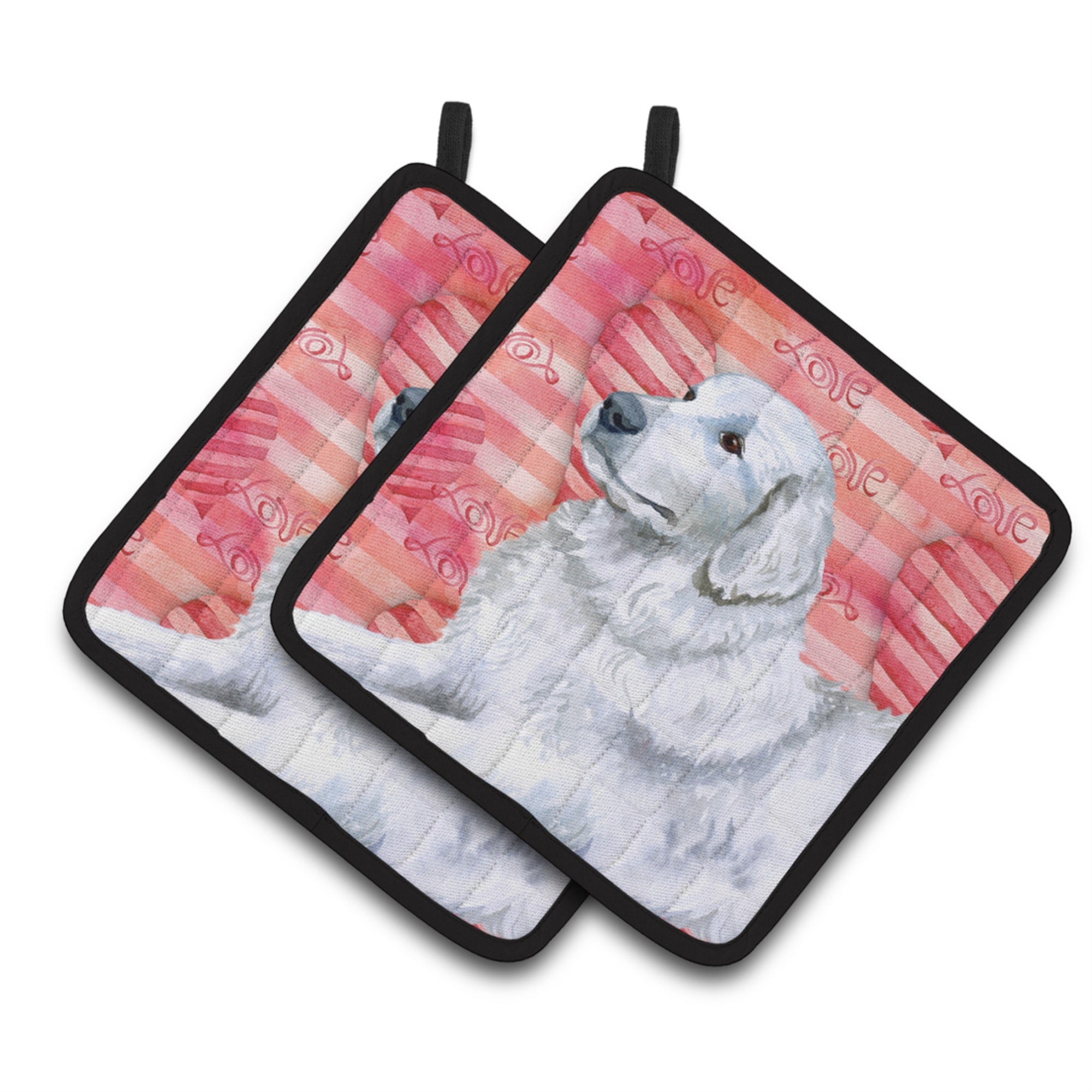 'Caroline'S Treasures Maremma Sheepdog Decorated Pot Holder, 7.5H X 7.5W, Love Is A Dog''