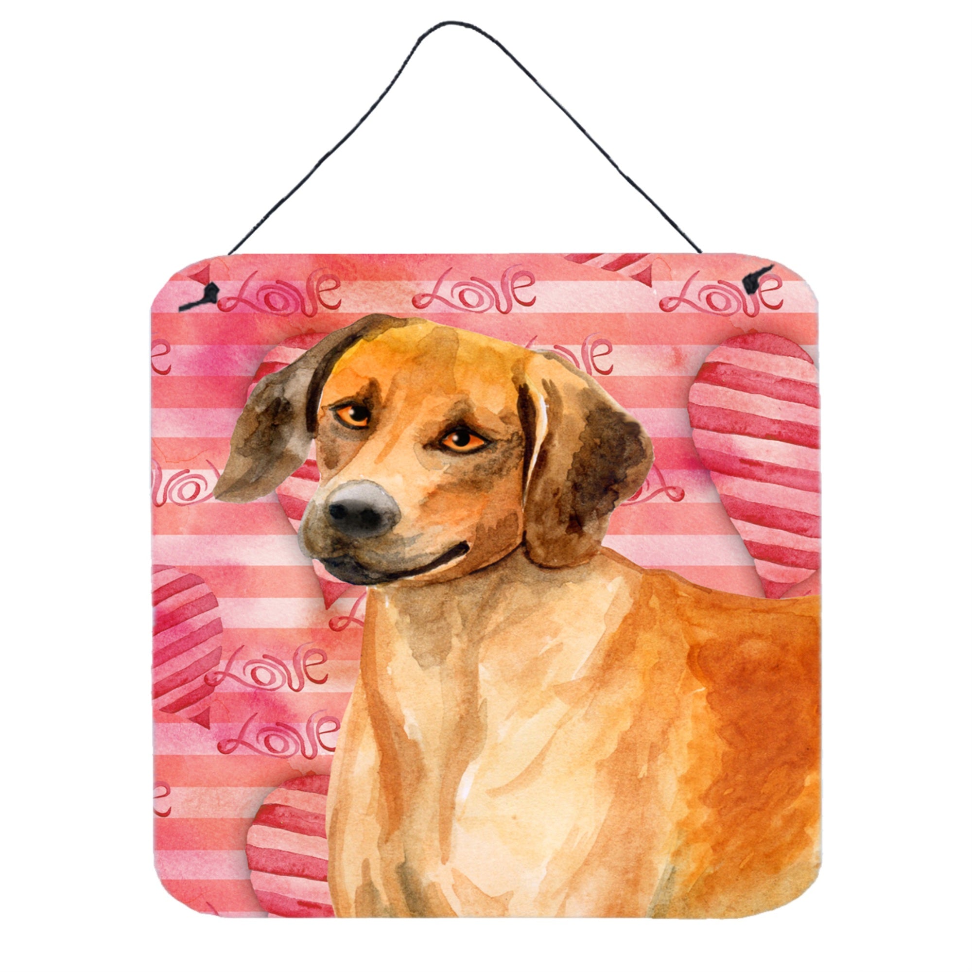 'Caroline'S Treasures Rhodesian Ridgeback Metal Print, 6H X 6W, Love Is A Dog''