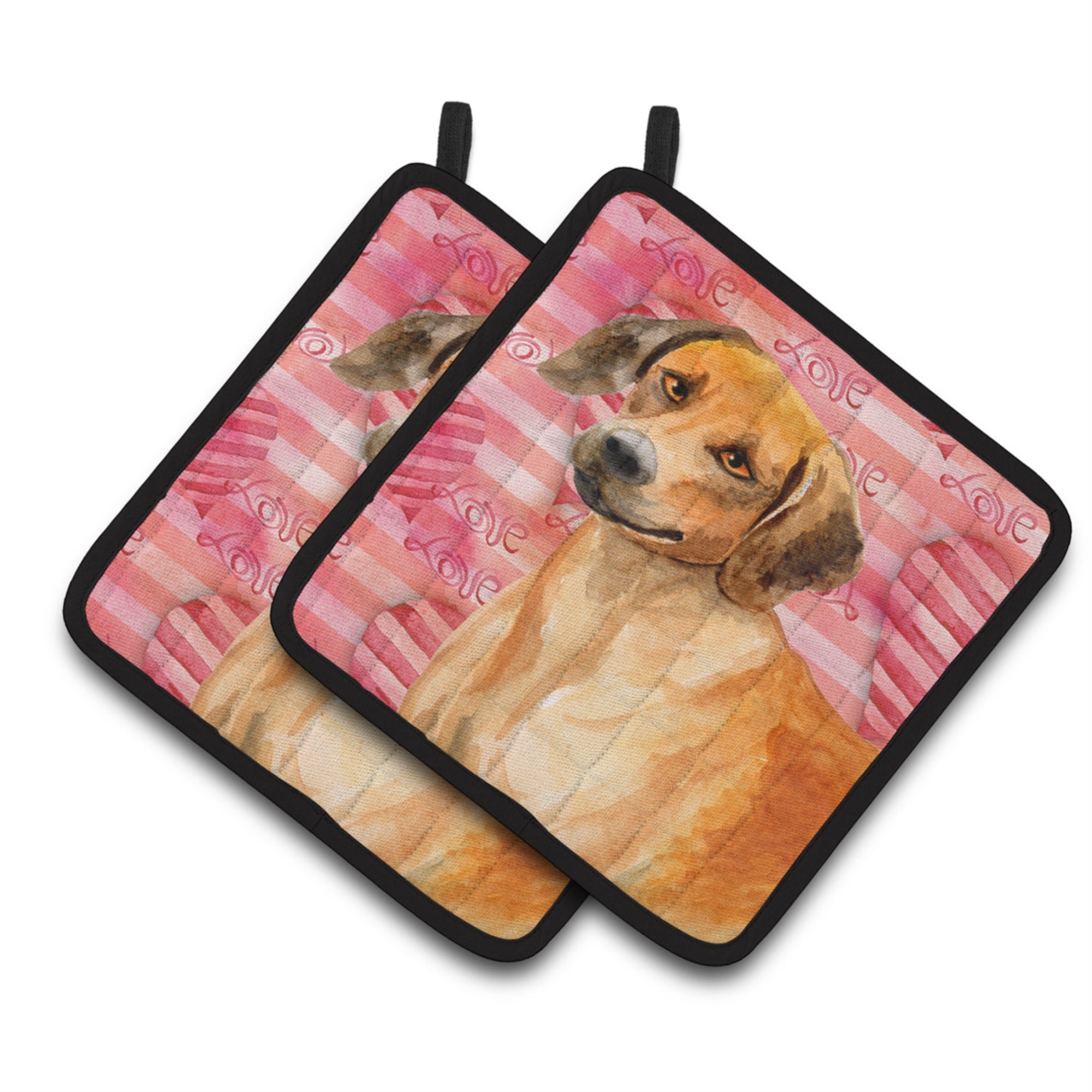 'Caroline'S Treasures Rhodesian Ridgeback Decorated Pot Holder, 7.5H X 7.5W, Love Is A Dog''